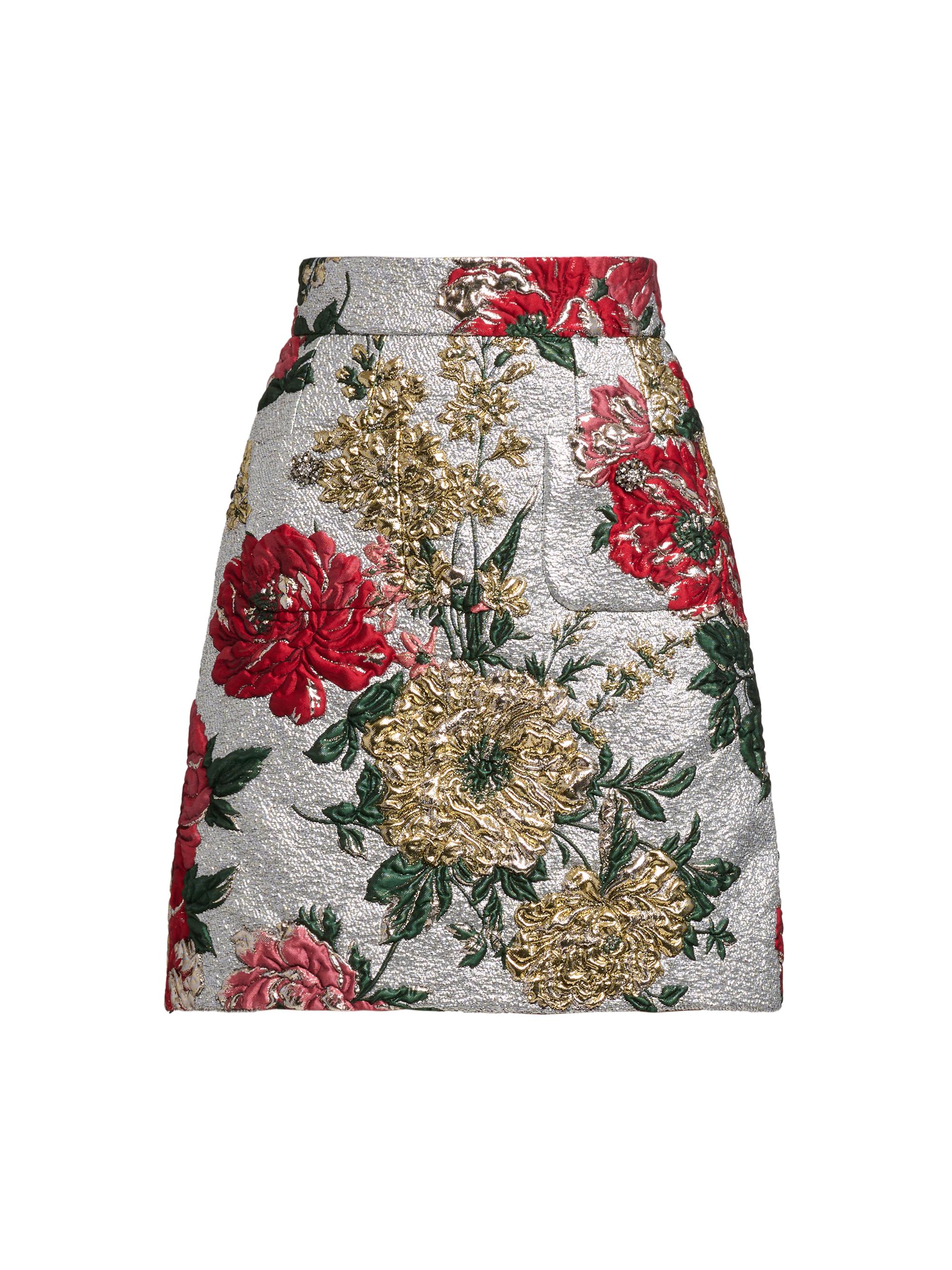 Dolce & Gabbana Women's Floral Brocade Miniskirt - Jacquard