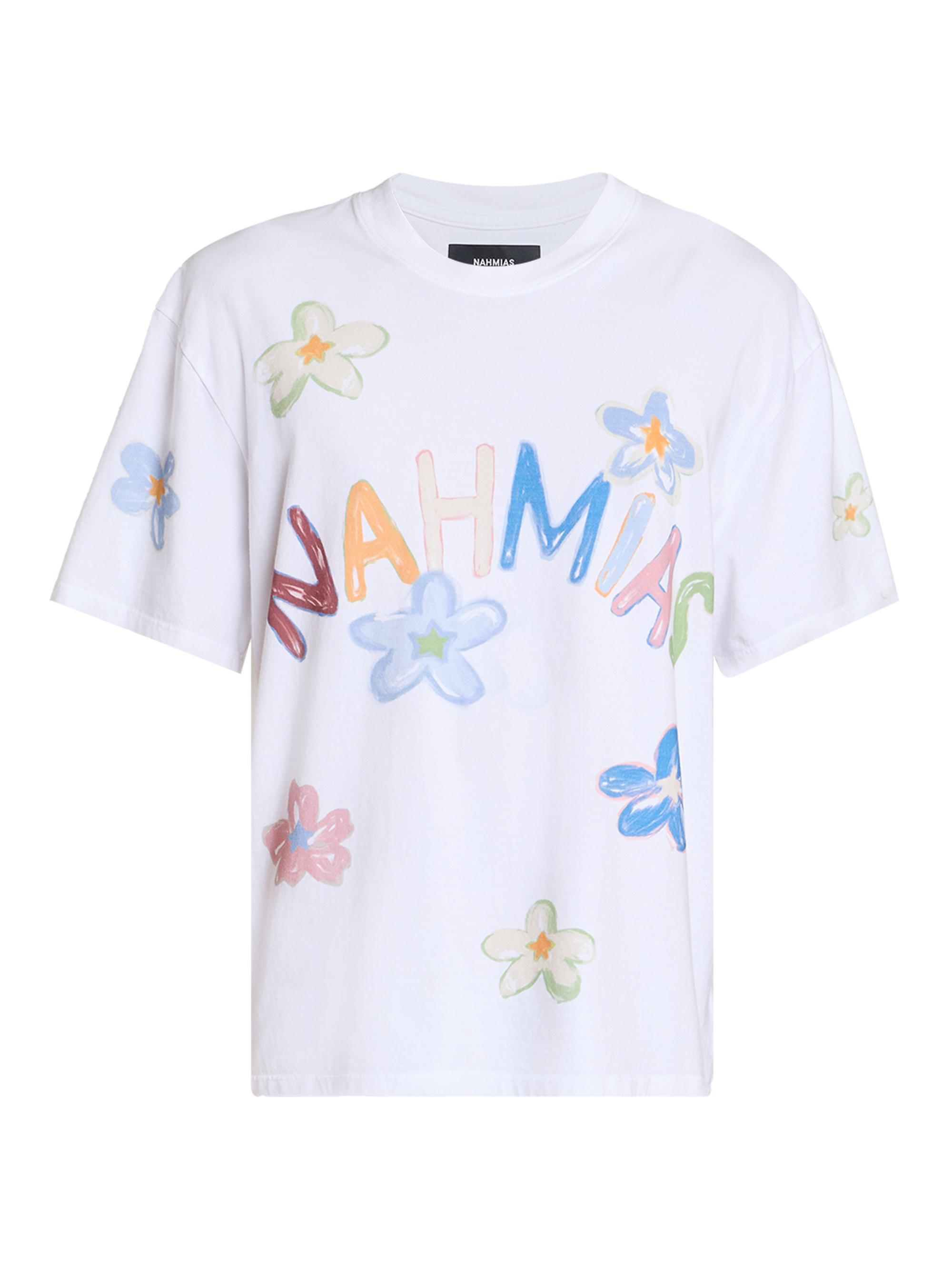 Nahmias Men's Daydreaming Super Bloom Boxy T-Shirt - White