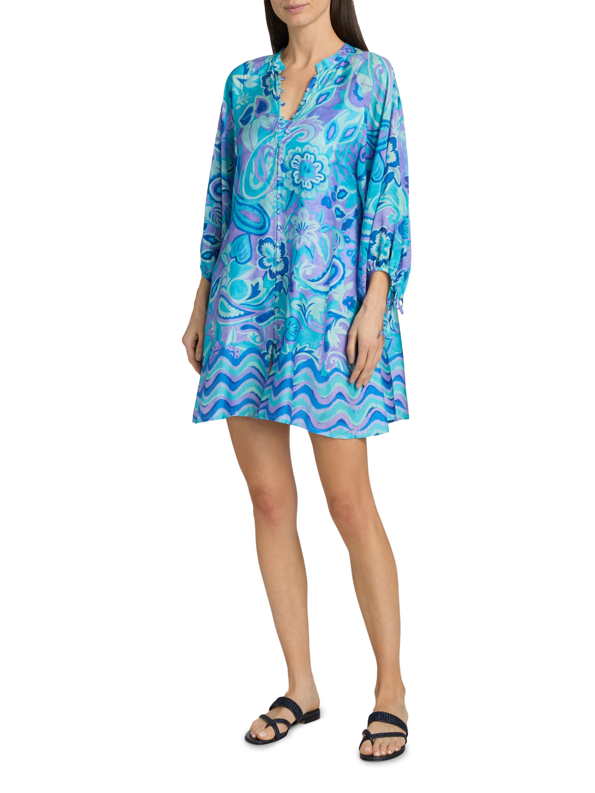 Johnny Was Women's Mulla Floral-Paisley Minidress - Mulla | Thumbnail 2