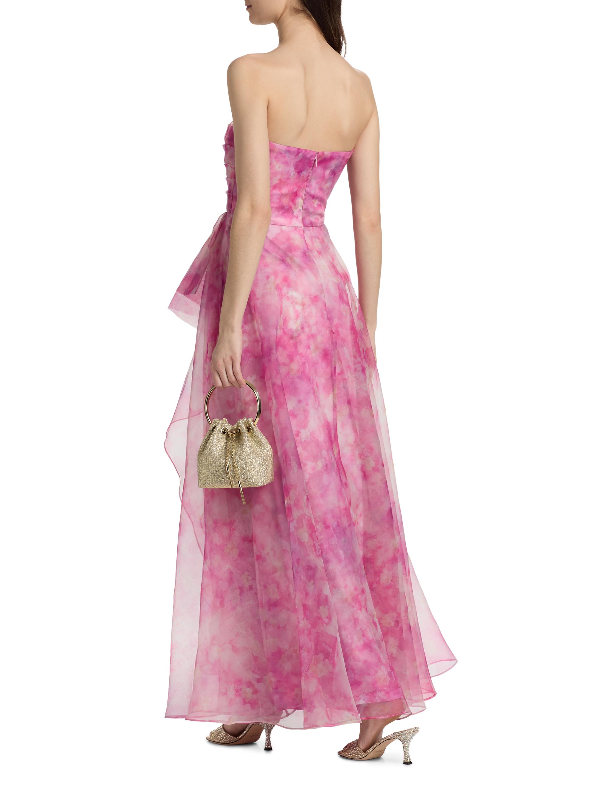 Theia Women's Fahreta Strapless Gown - Blushberry Wildflowers | Thumbnail 5