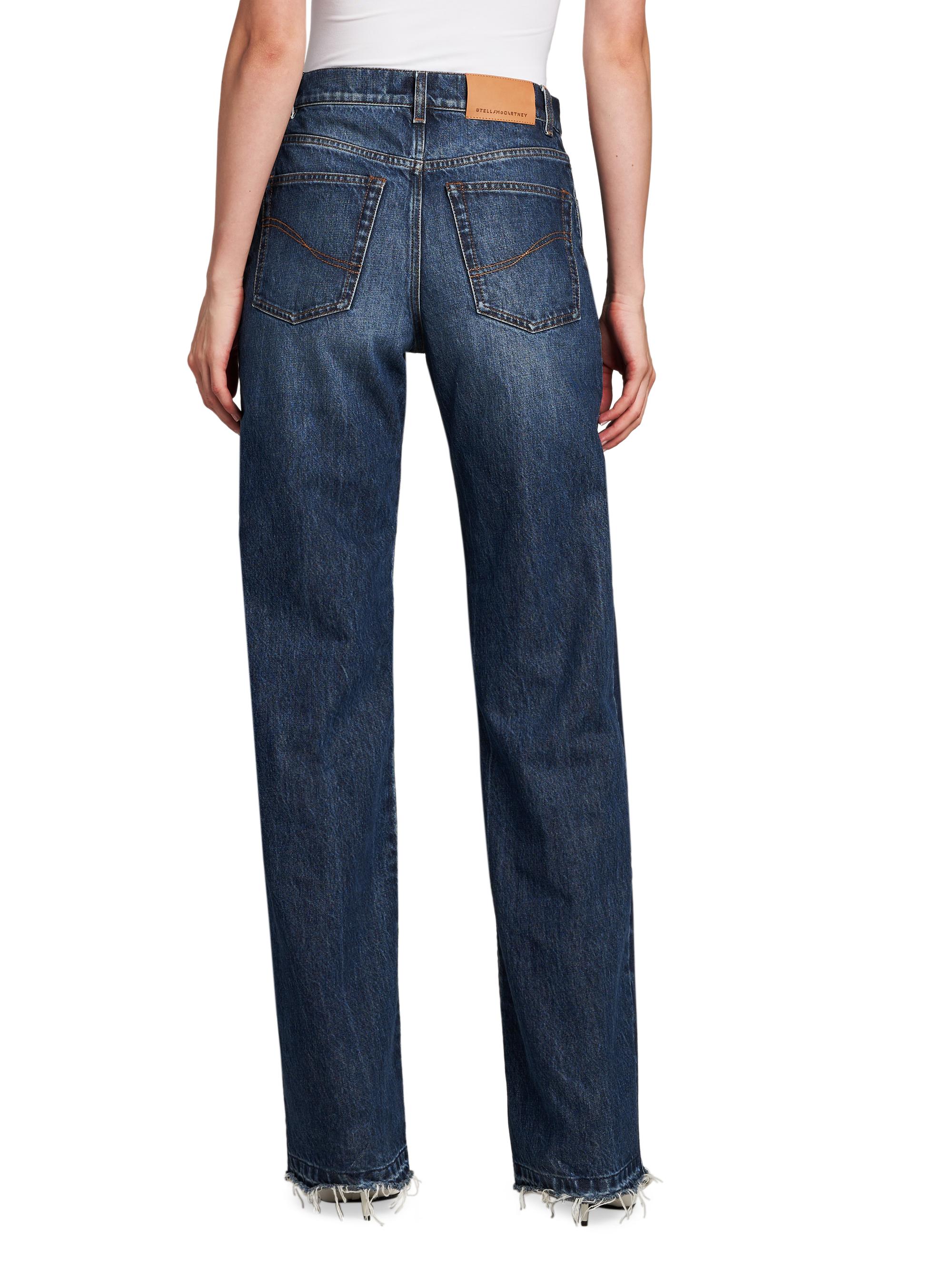 Stella McCartney Dyed Mid-Rise Straight Jeans | Saks Fifth Avenue