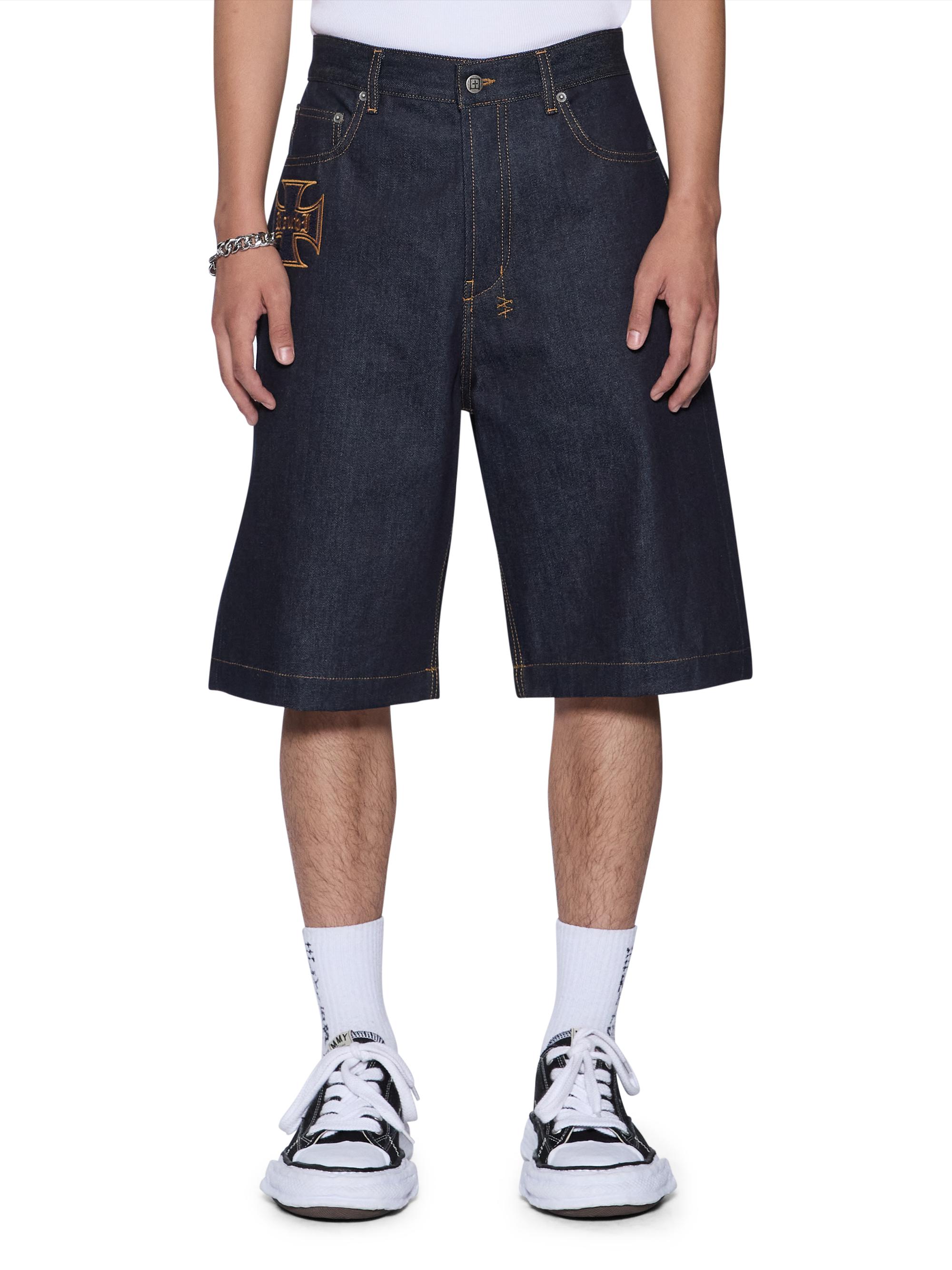 Ksubi Men's Future Memory Maxx Wide-Leg Denim Shorts - Denim