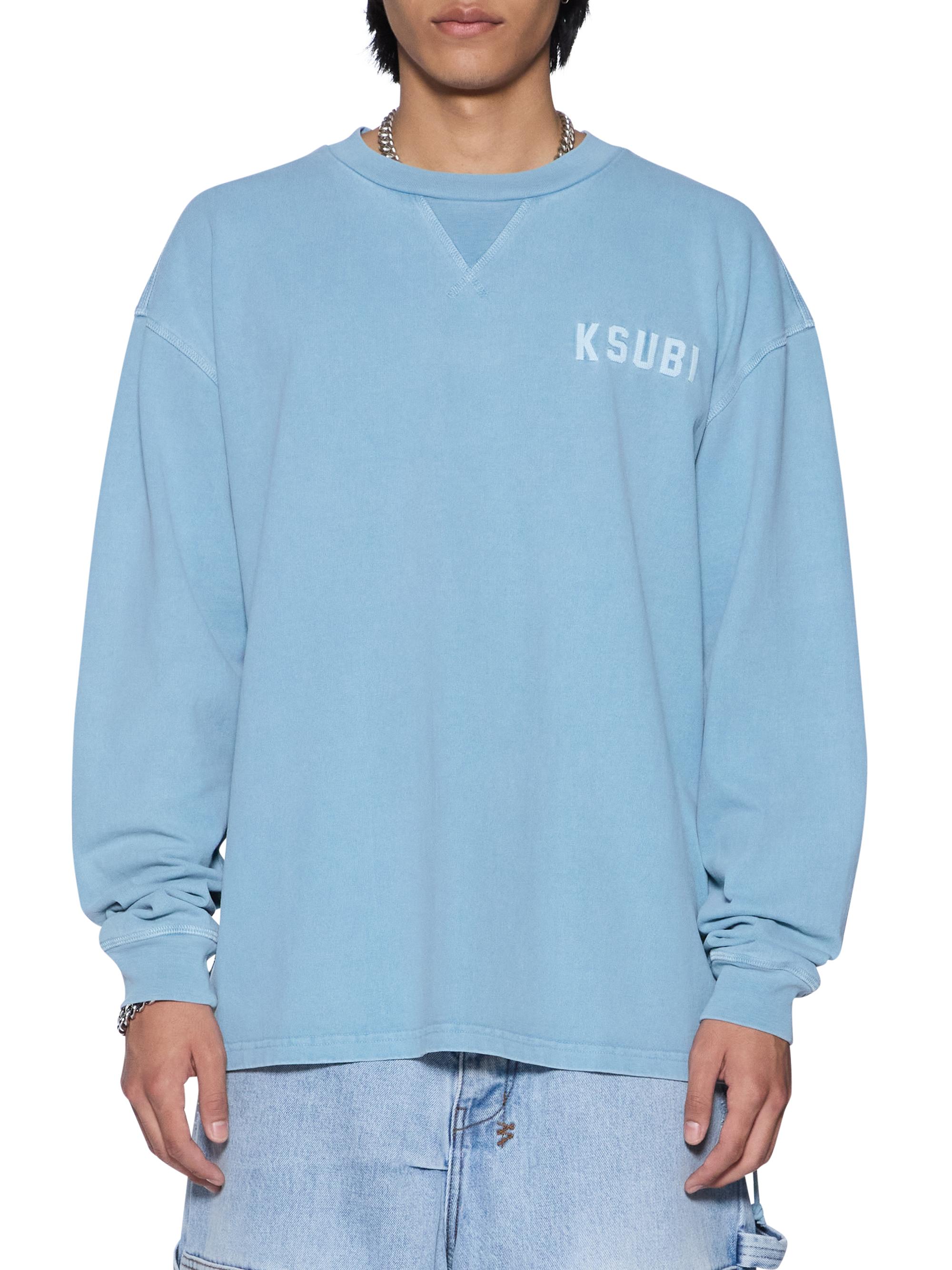 Ksubi Men's Future Memory K-Lock Ekcess Long-Sleeve T-Shirt - Light Blue