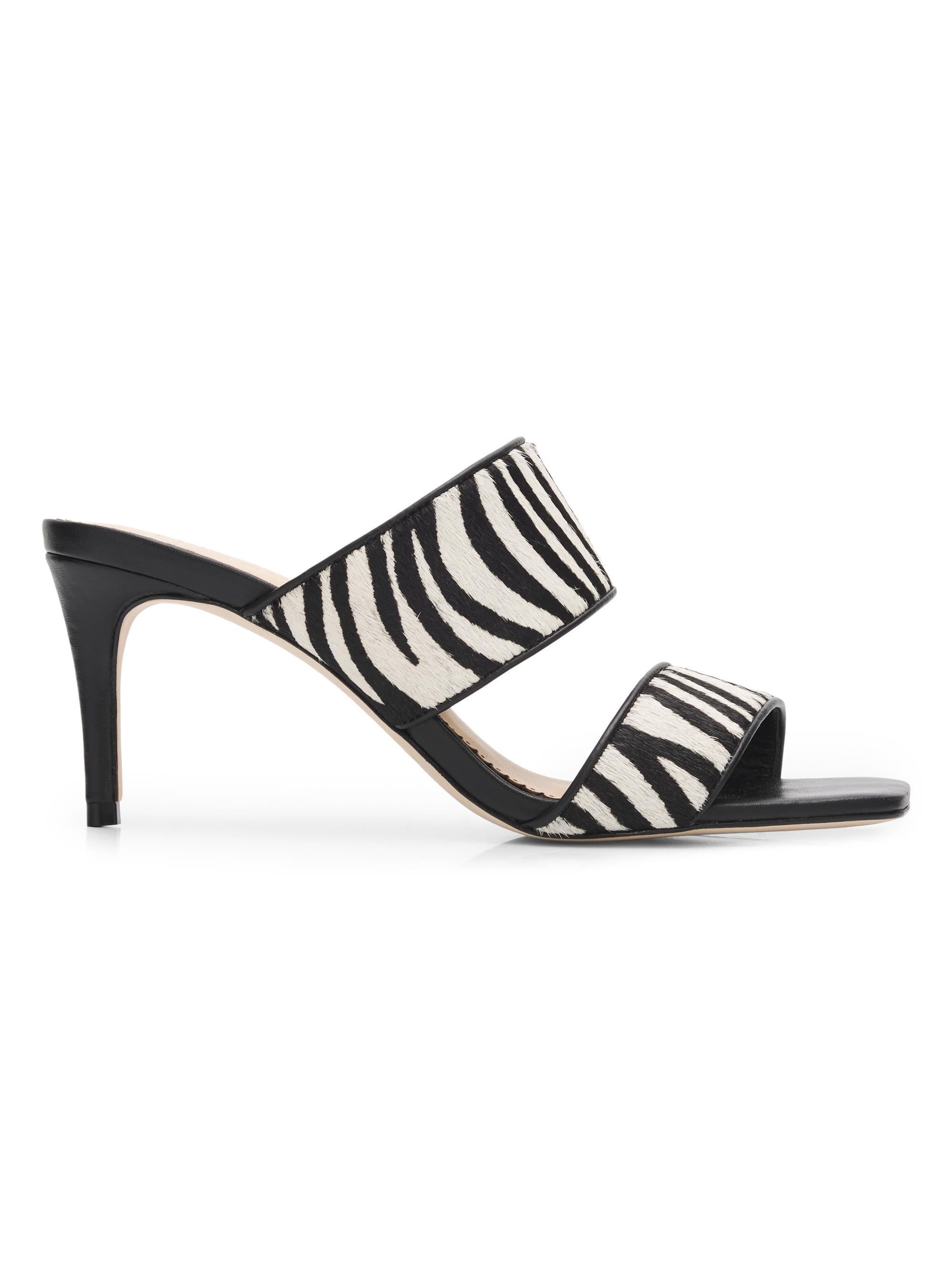 Cinq à Sept Women's Sutton 70MM Haircalf Slip-On Sandals - Black | Thumbnail 7