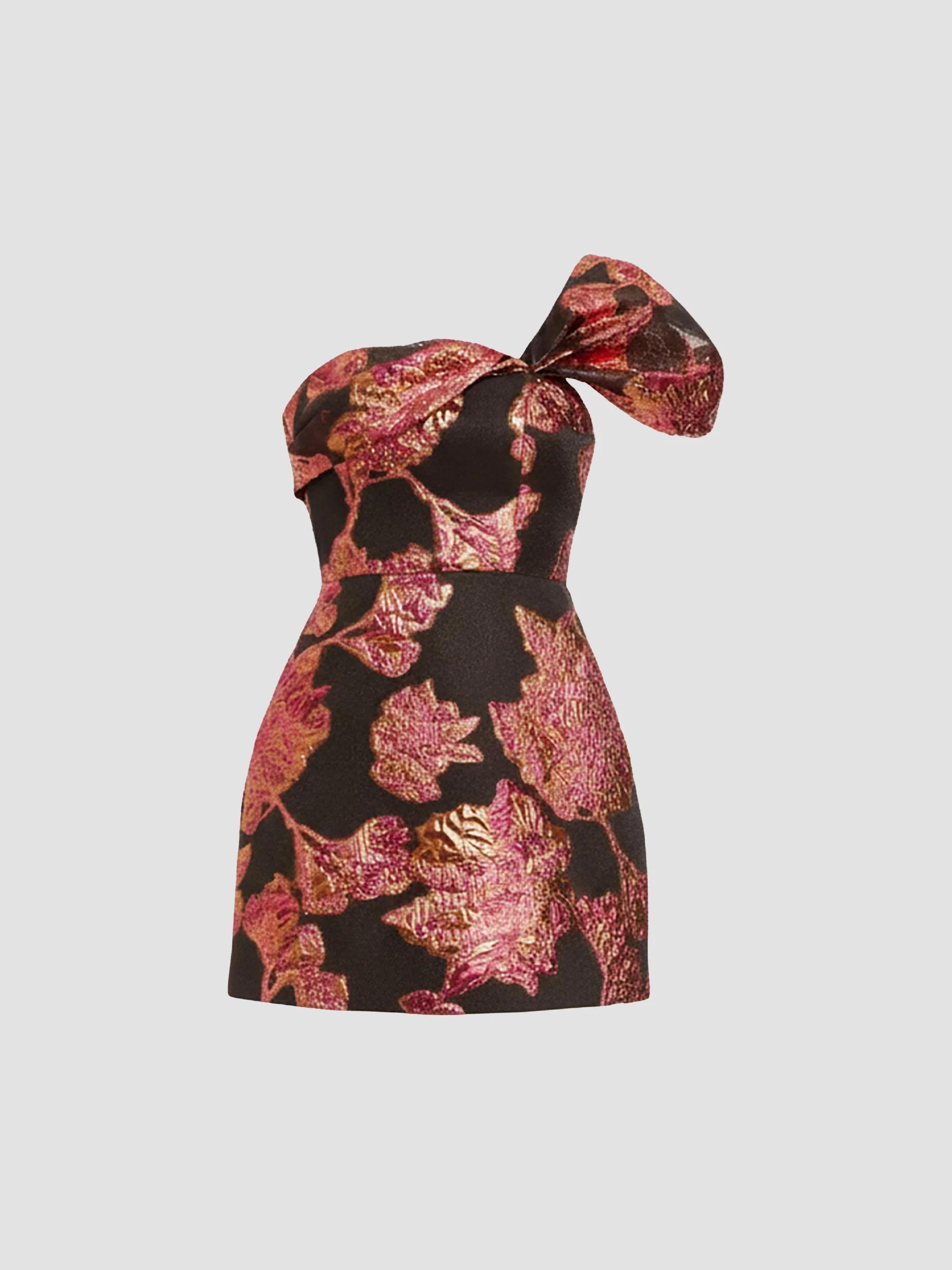 Dress The Population Olive Floral Jacquard Cocktail Dress | Saks