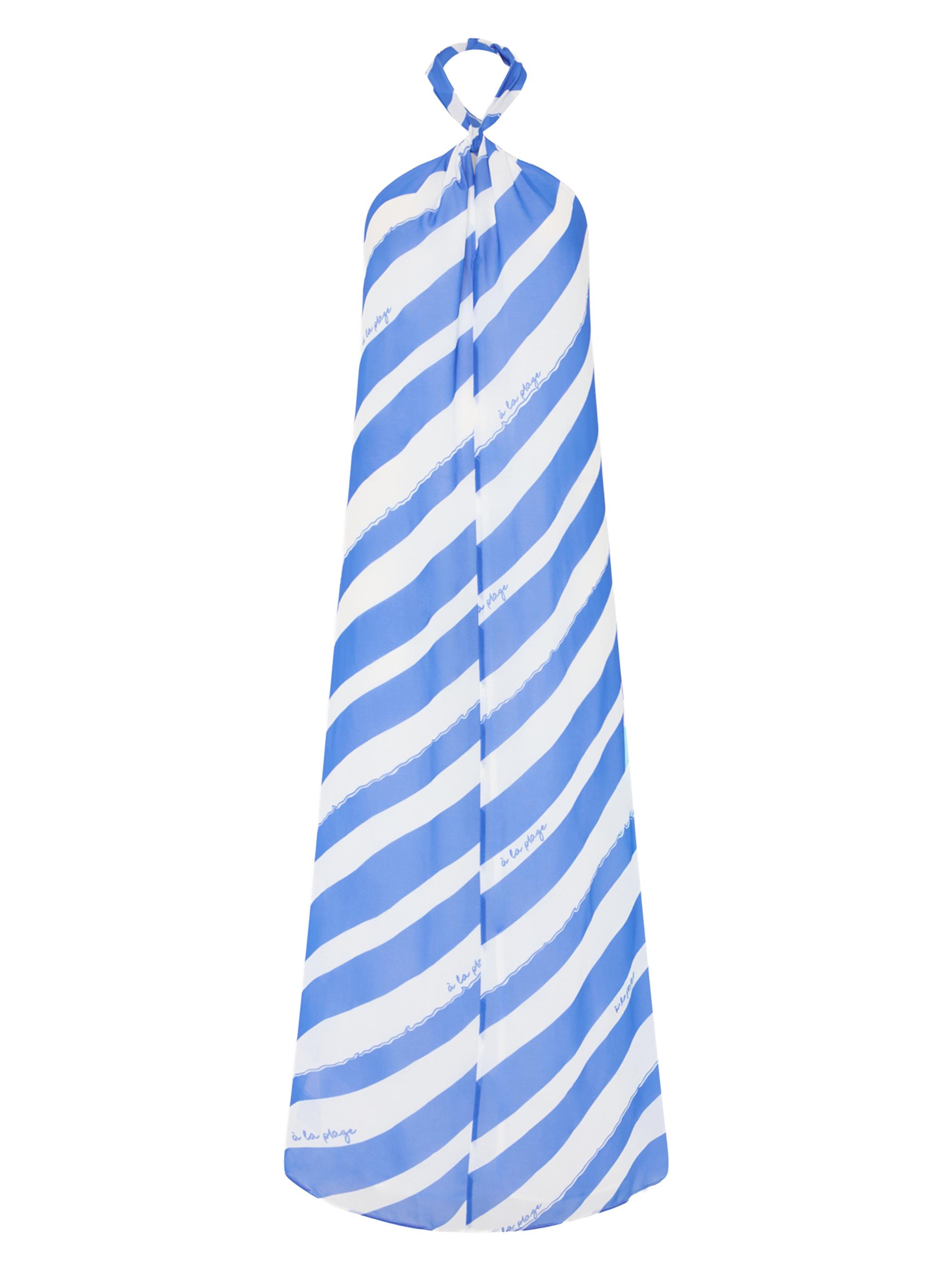 Milly Women's Ava Striped Maxi Dress - Blue