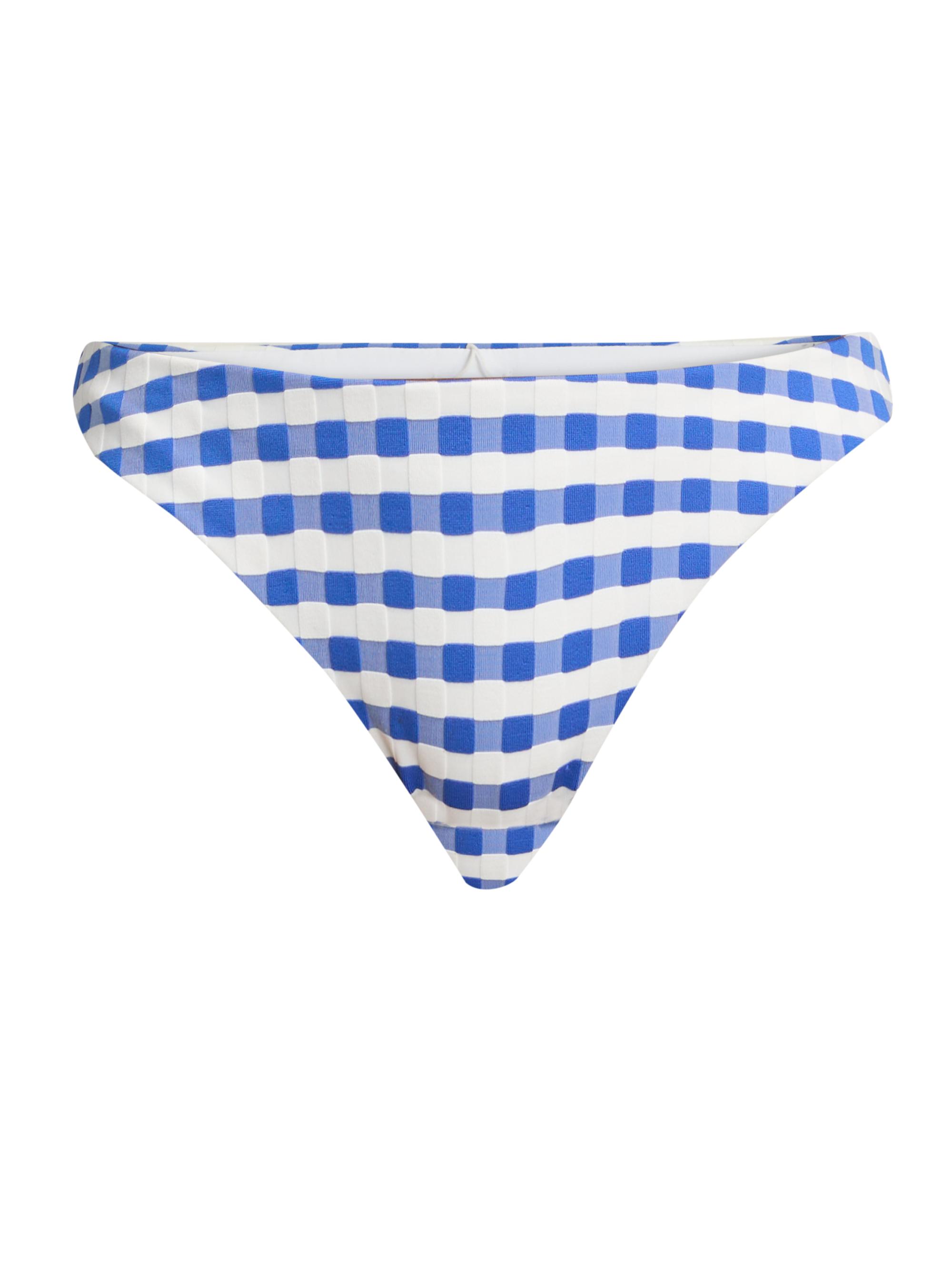 Milly Women's Margot Cottage Gingham Bikini Bottom - Blue