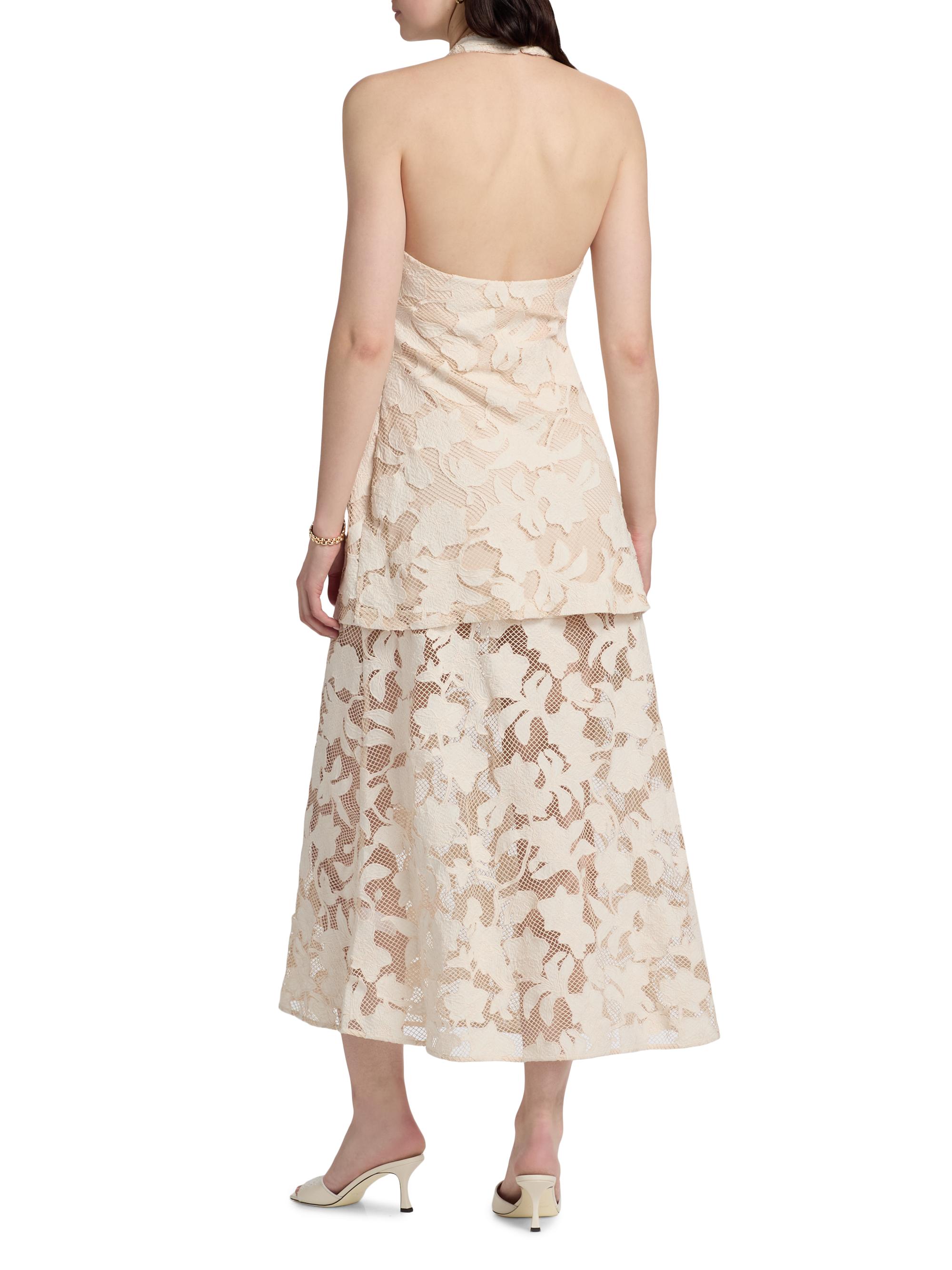 flattering midi dresses Lorraine Cut-Out Midi Dress  Pieces & Peaches