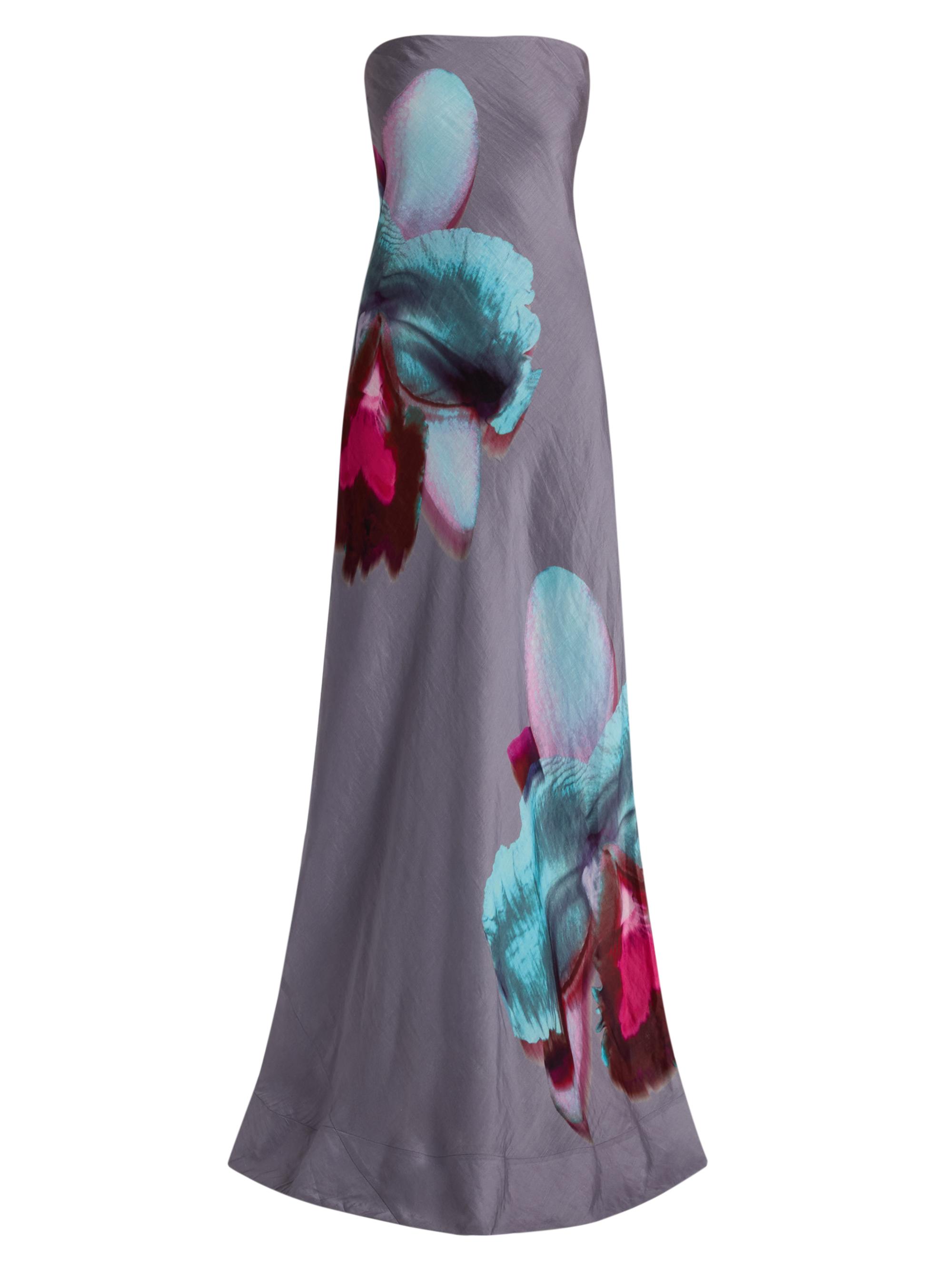 Amur Ella Watercolor Jersey One-Shoulder Midi-Dress | Saks Fifth Avenue