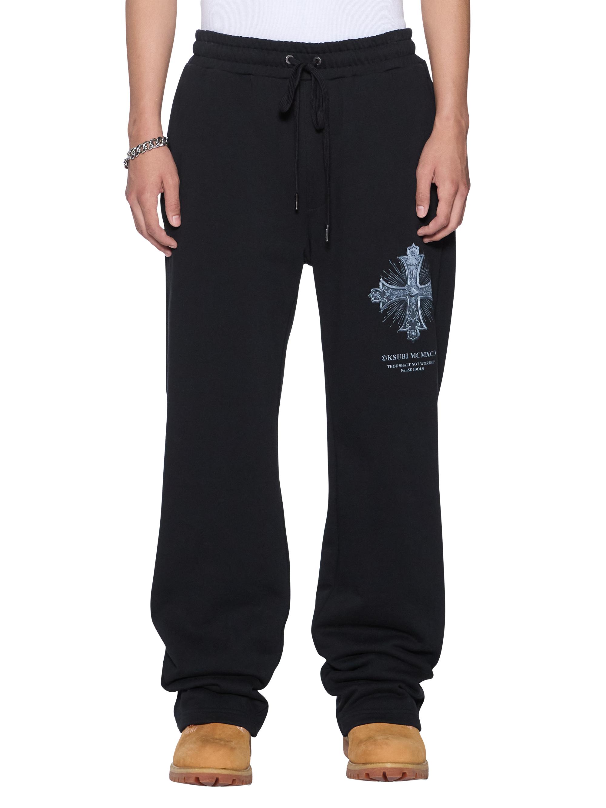 Ksubi Men's Future Memory Graphic Cotton Track Pants - Black