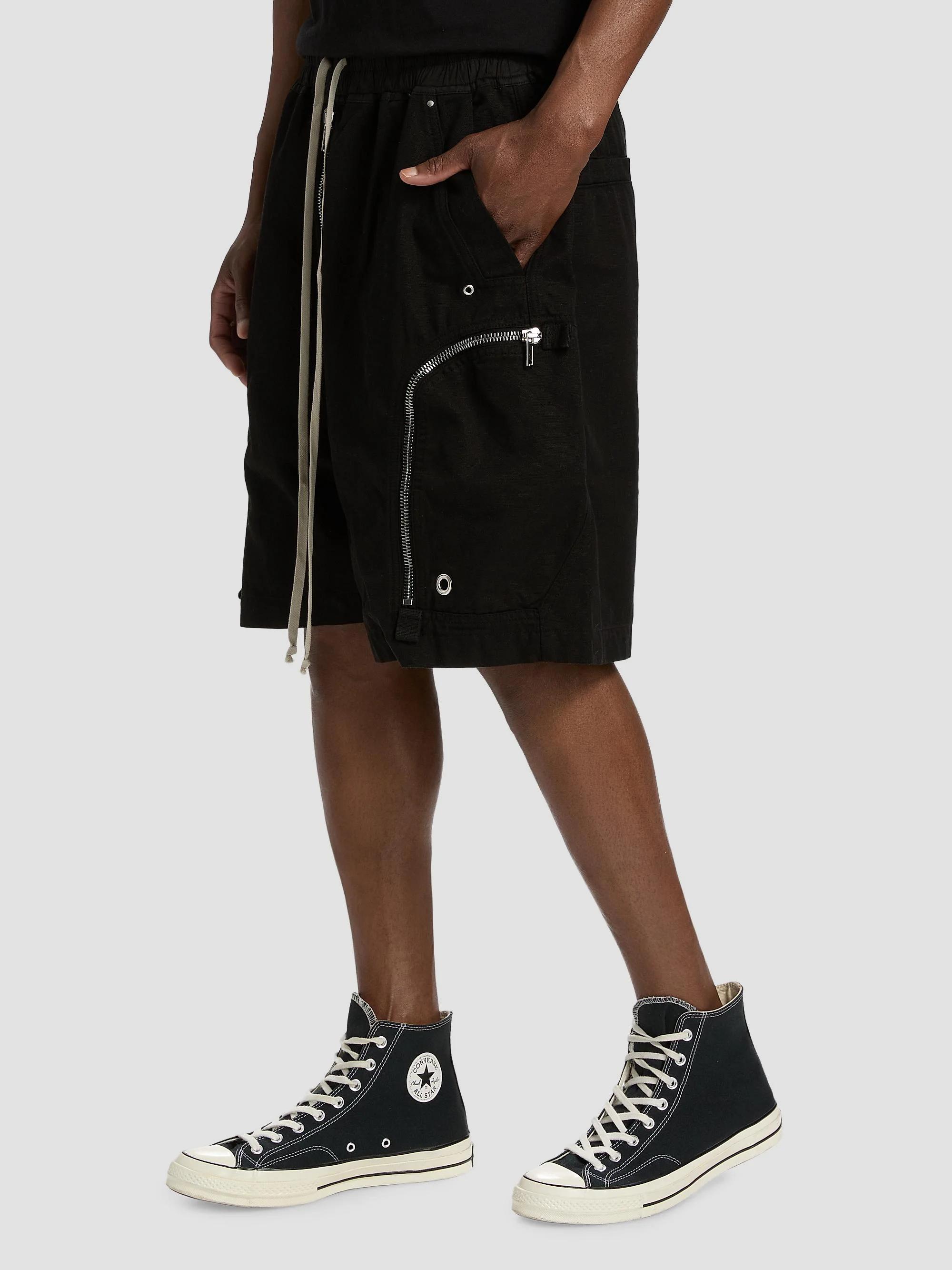 DRKSHDW by Rick Owens Bauhaus Pods Drawstring Denim Shorts | Saks