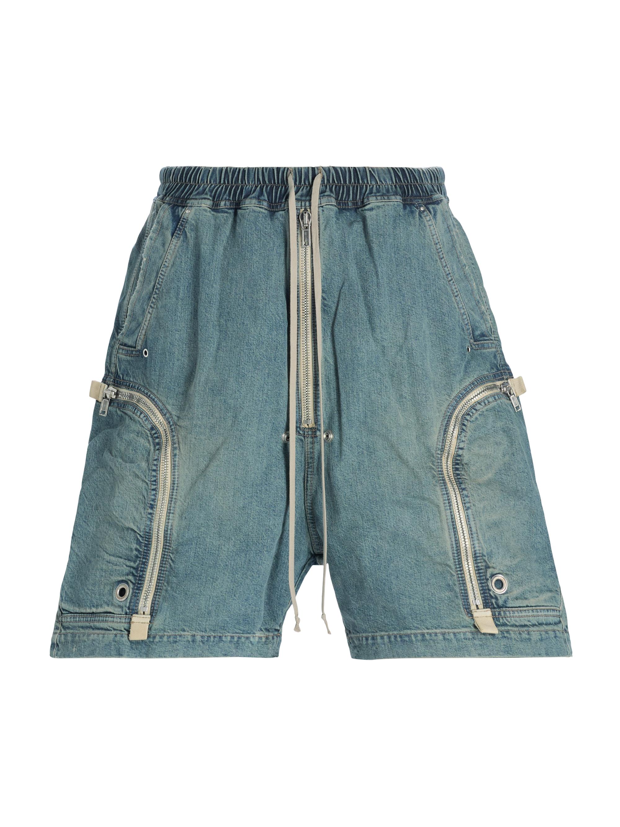 DRKSHDW by Rick Owens Bauhaus Pods Drawstring Denim Shorts | Saks