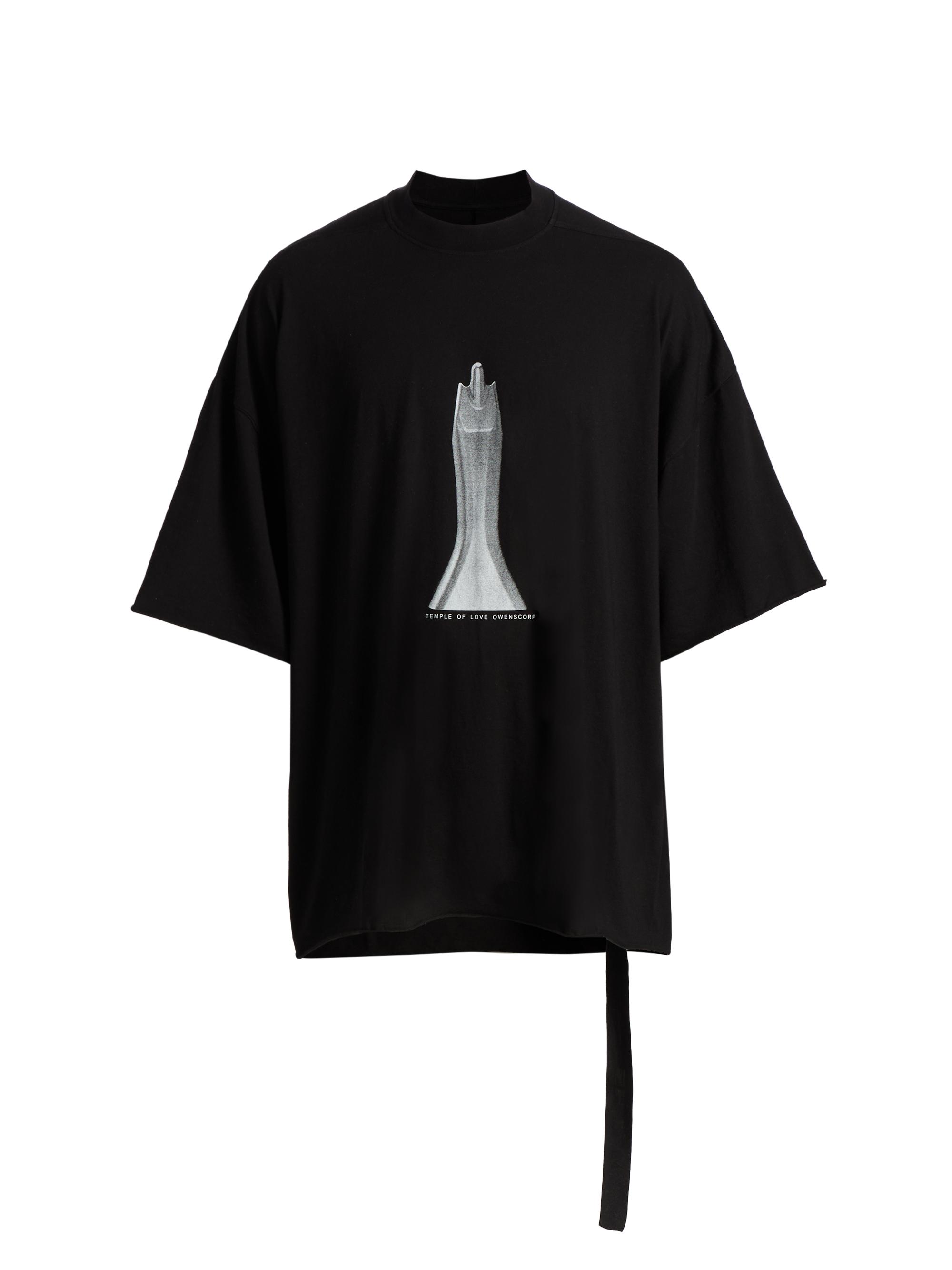 DRKSHDW by Rick Owens Men's Tommy Cotton Oversized T-Shirt - Black Milk | Thumbnail 8