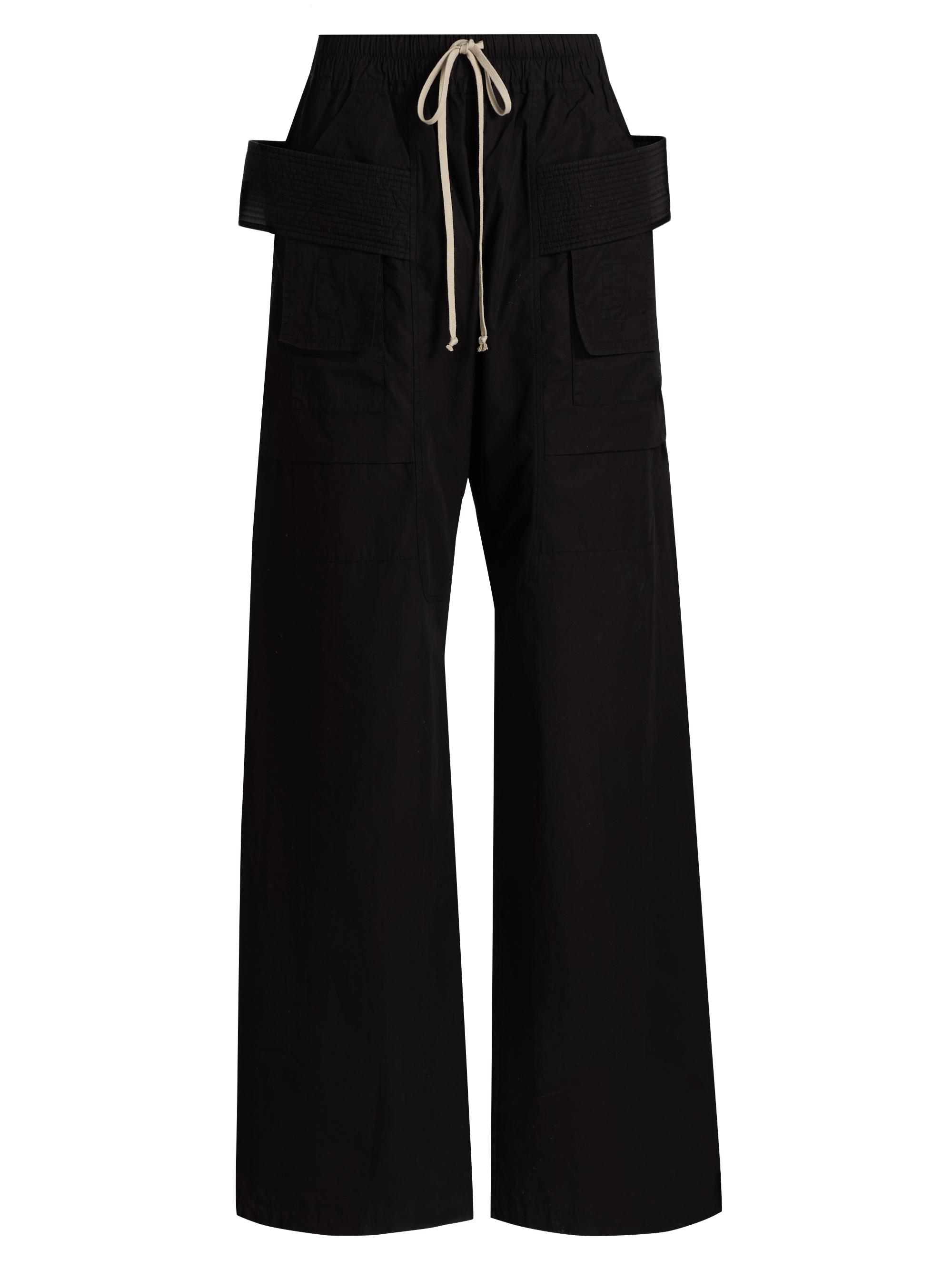 DRKSHDW by Rick Owens Men's Creatch Cargo Wide-Leg Drawstring Pants - Black