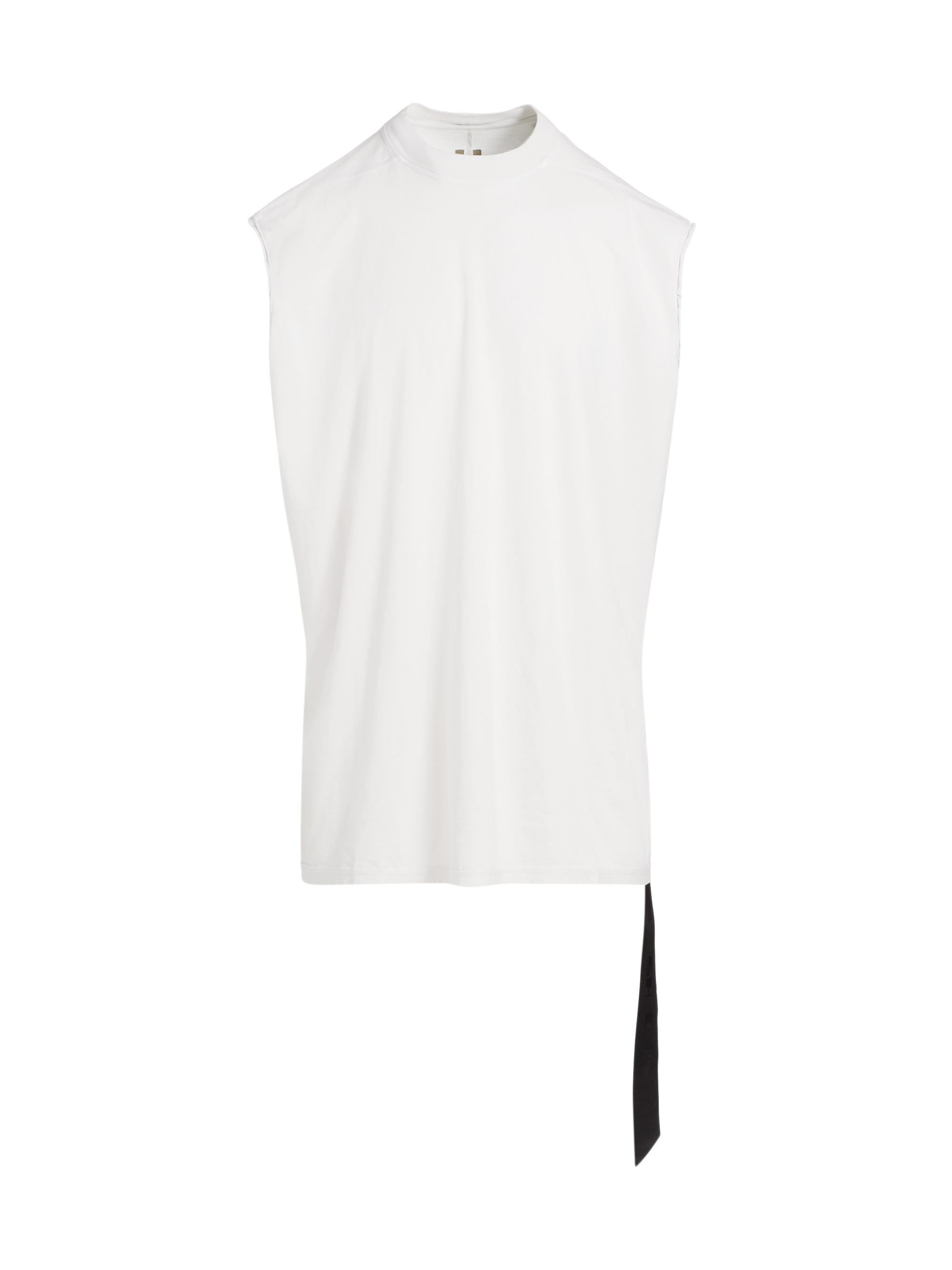 DRKSHDW by Rick Owens Men's Tarp Sleeveless Cotton Relaxed-Fit T-Shirt - Milk Wash