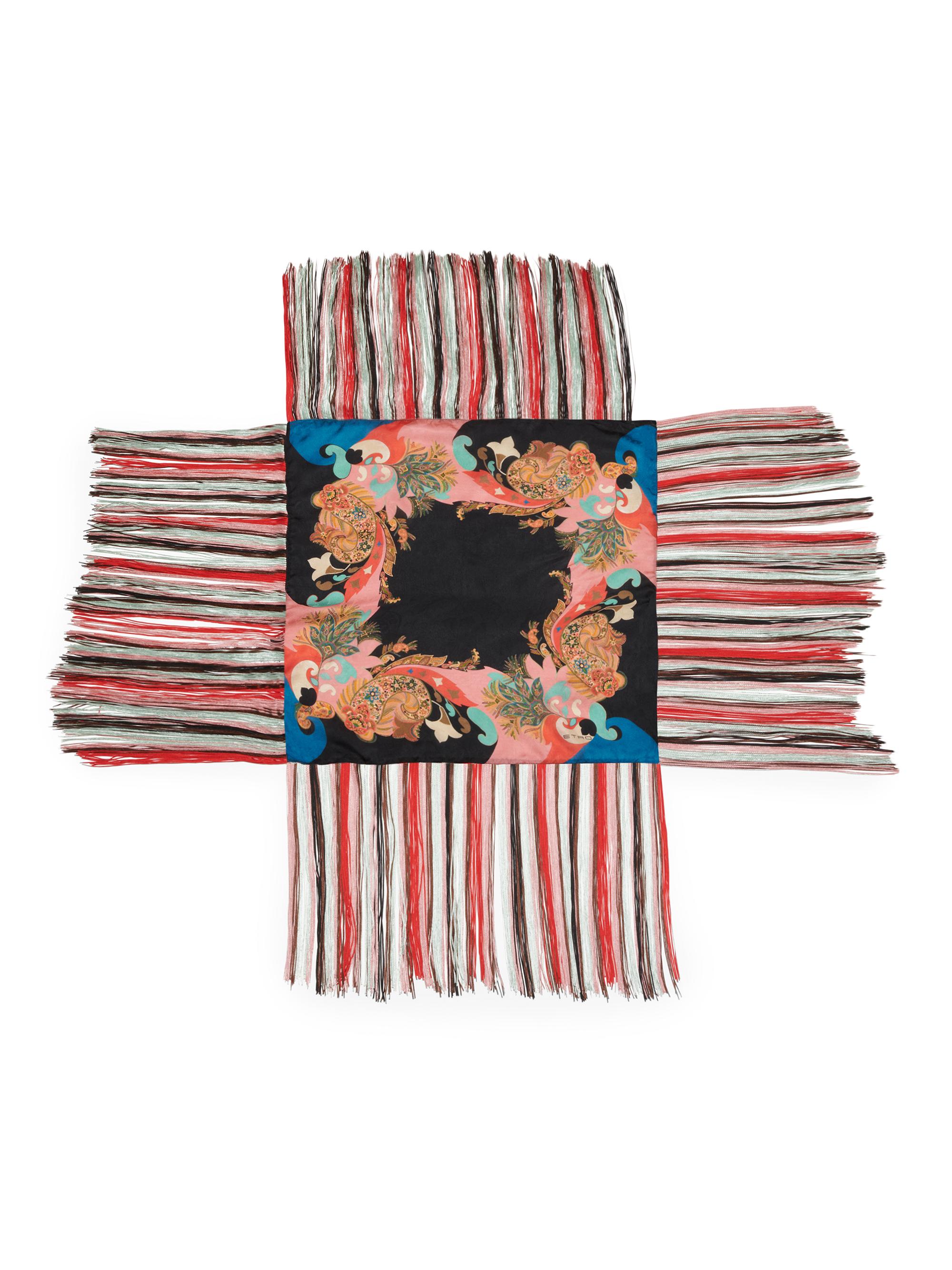 Etro Women's Fringed Paisley Scarf - Black Multi