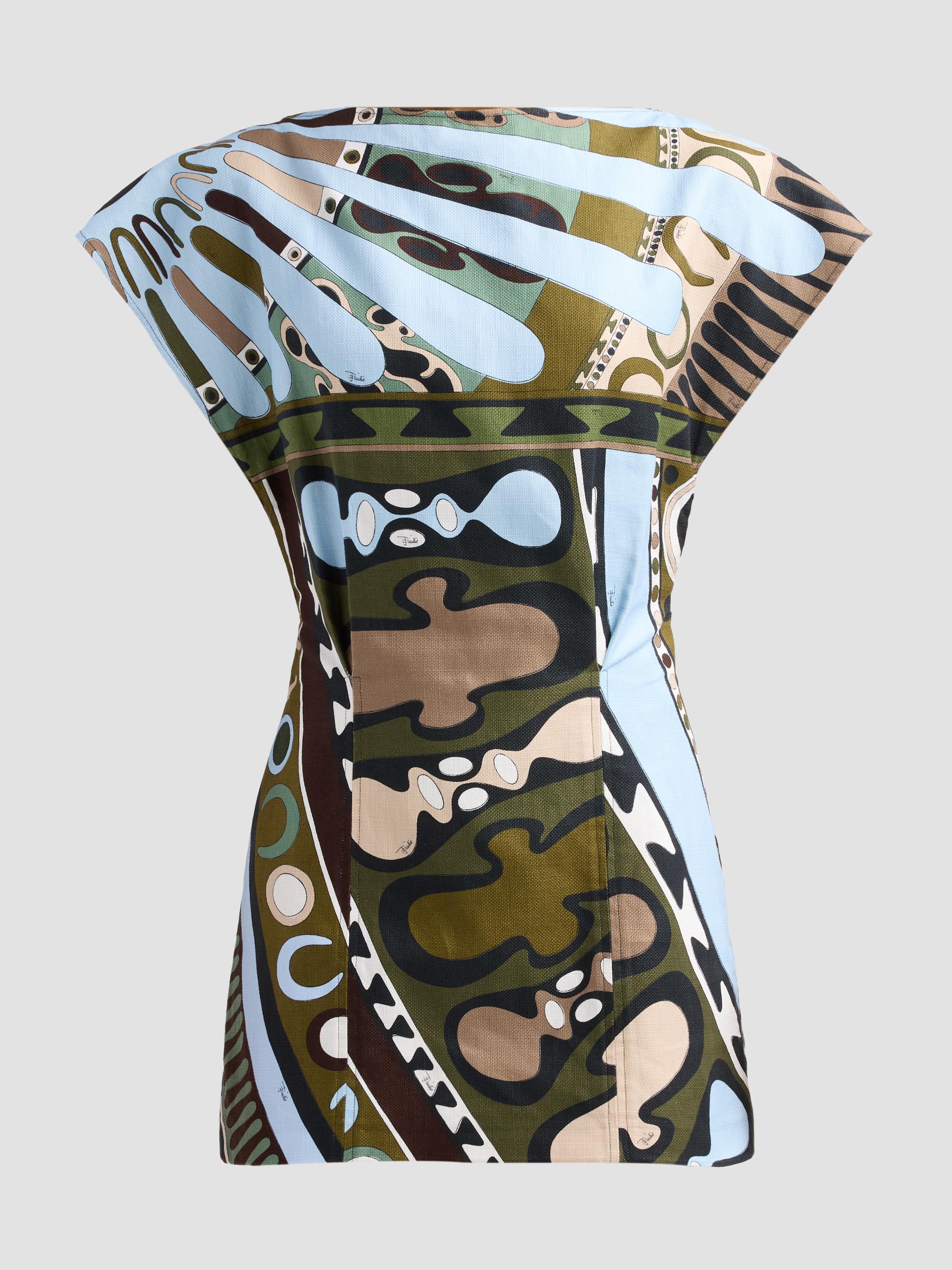 pucci cotton dress Pucci L'Alba Cotton-Linen Mini Dress