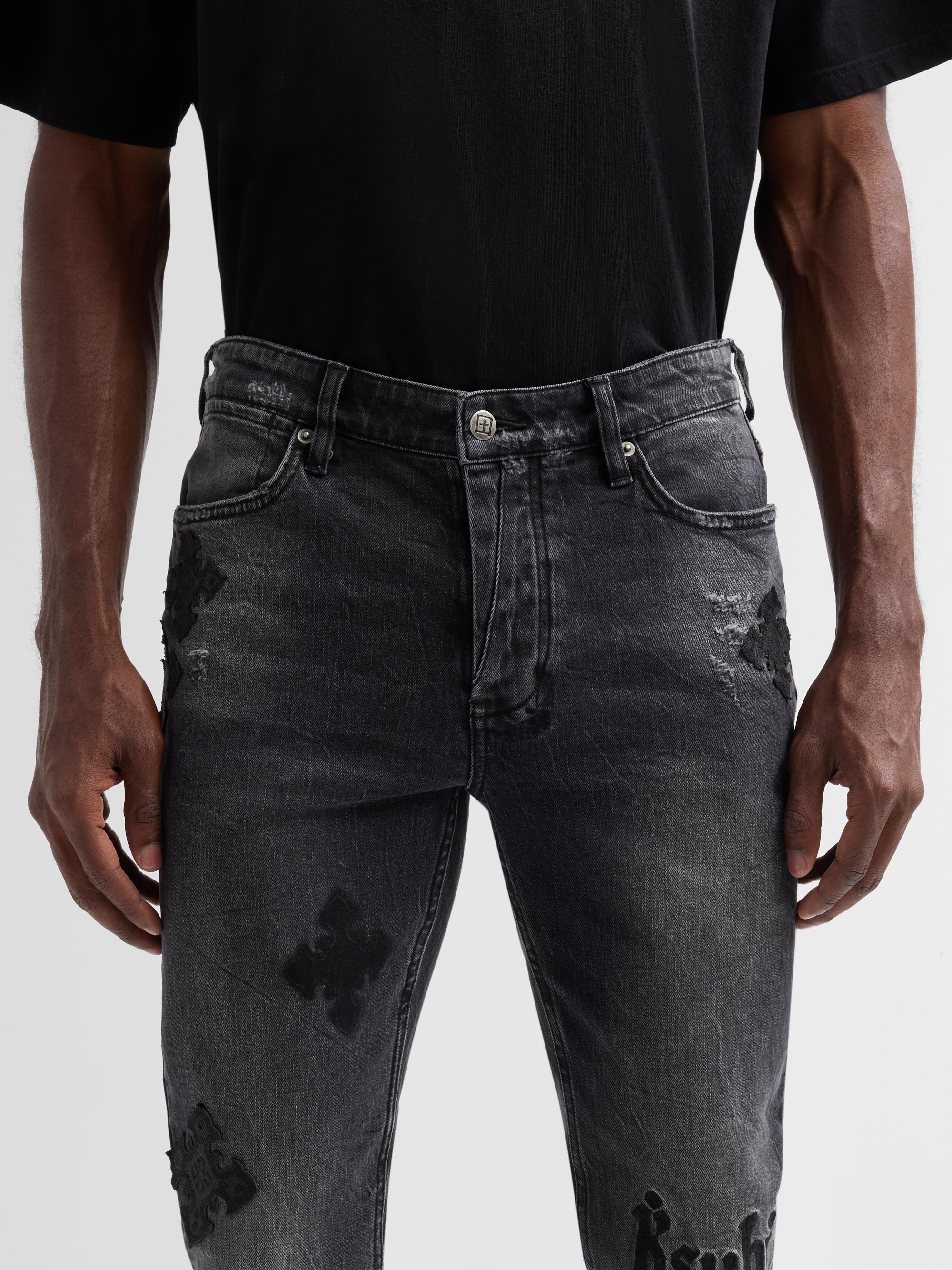 Ksubi Men's Van Winkle Blakk Metal Paise Jeans - Black | Thumbnail 5