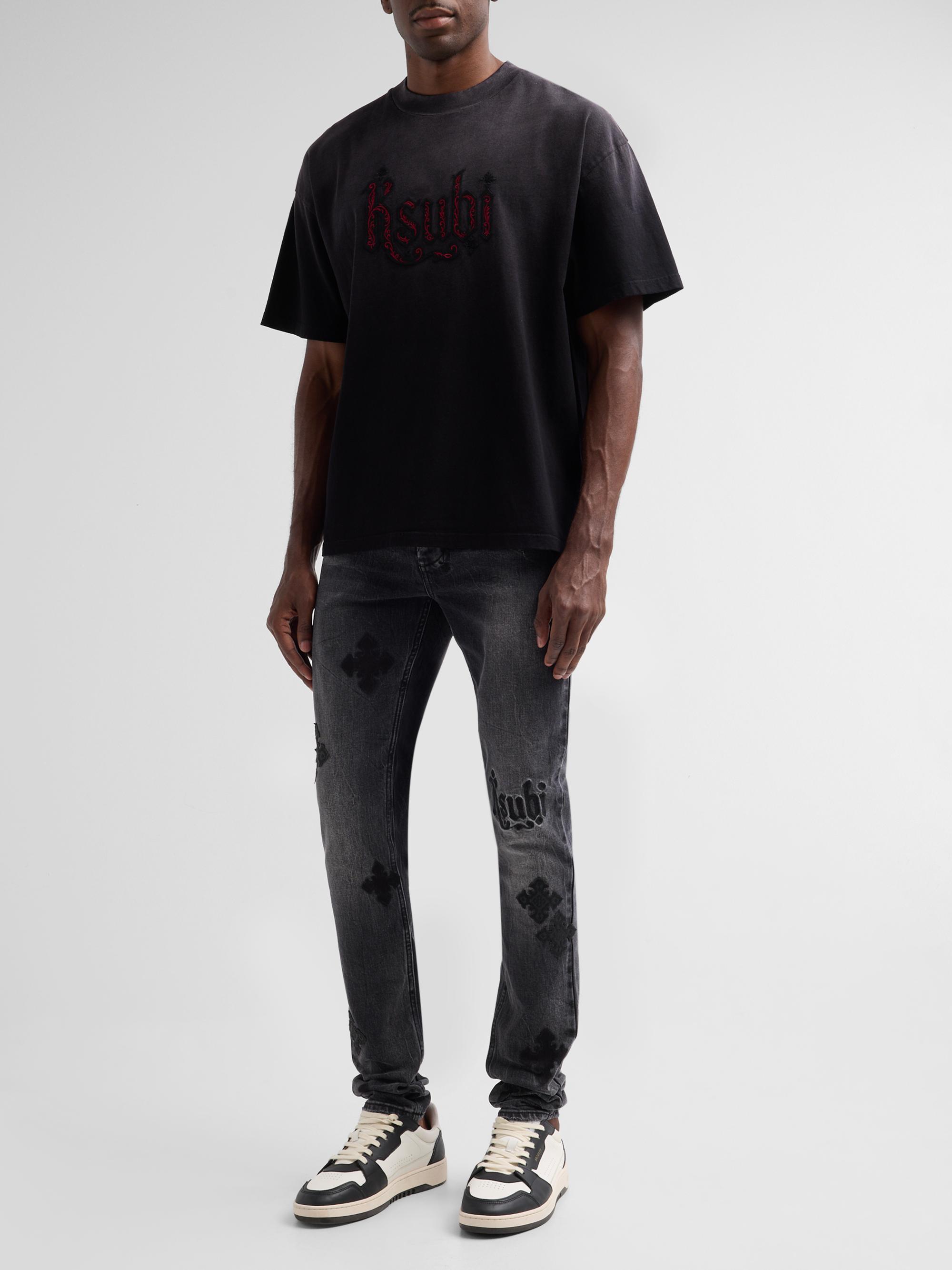 Ksubi Men's Van Winkle Blakk Metal Paise Jeans - Black | Thumbnail 2