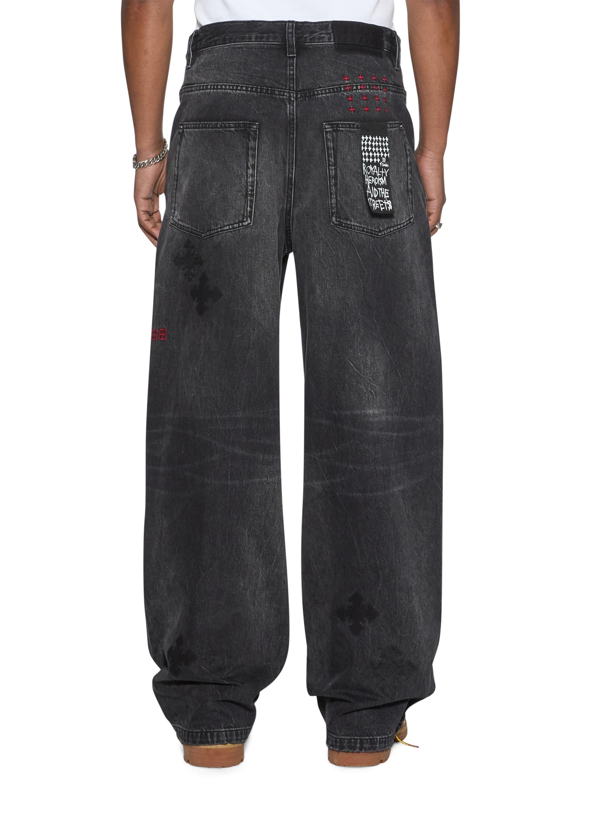 Ksubi Men's Maxx Blakk Metal Kraftwerk Exaggerated Jeans - Black | Thumbnail 3