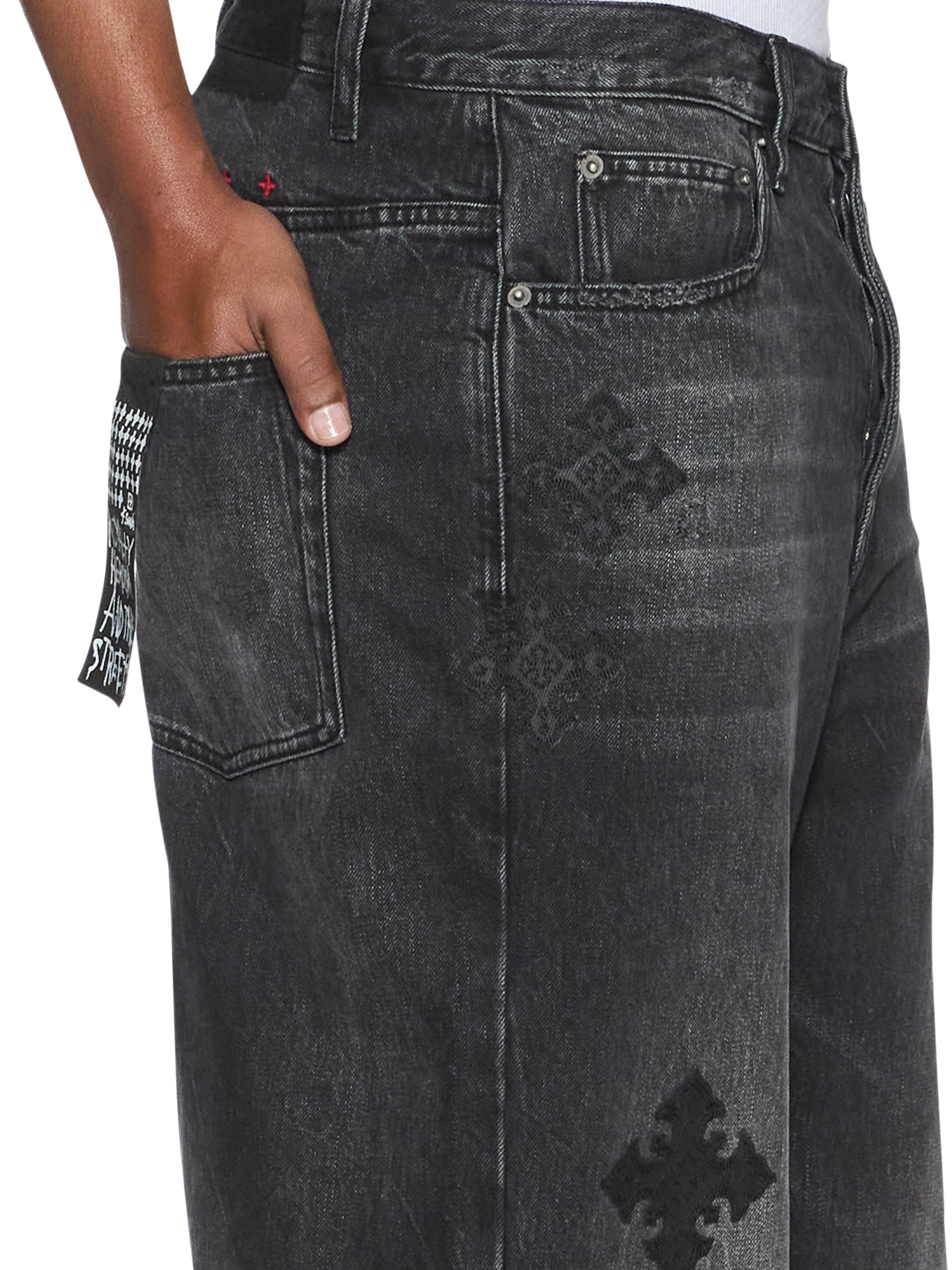 Ksubi Men's Maxx Blakk Metal Kraftwerk Exaggerated Jeans - Black | Thumbnail 4