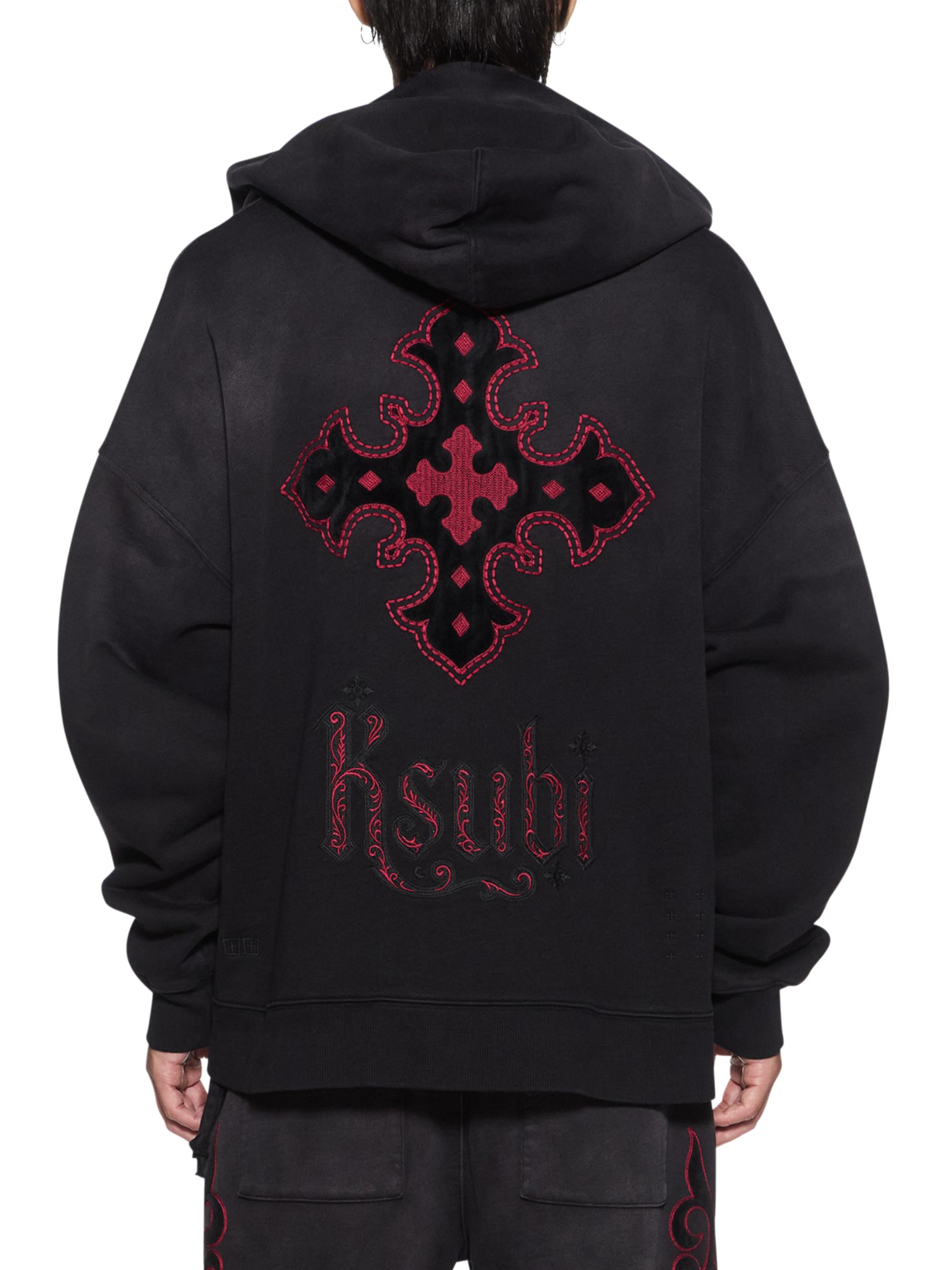 Ksubi Men's Paise Ekcess Cotton Hoodie - Black Fade | Thumbnail 3