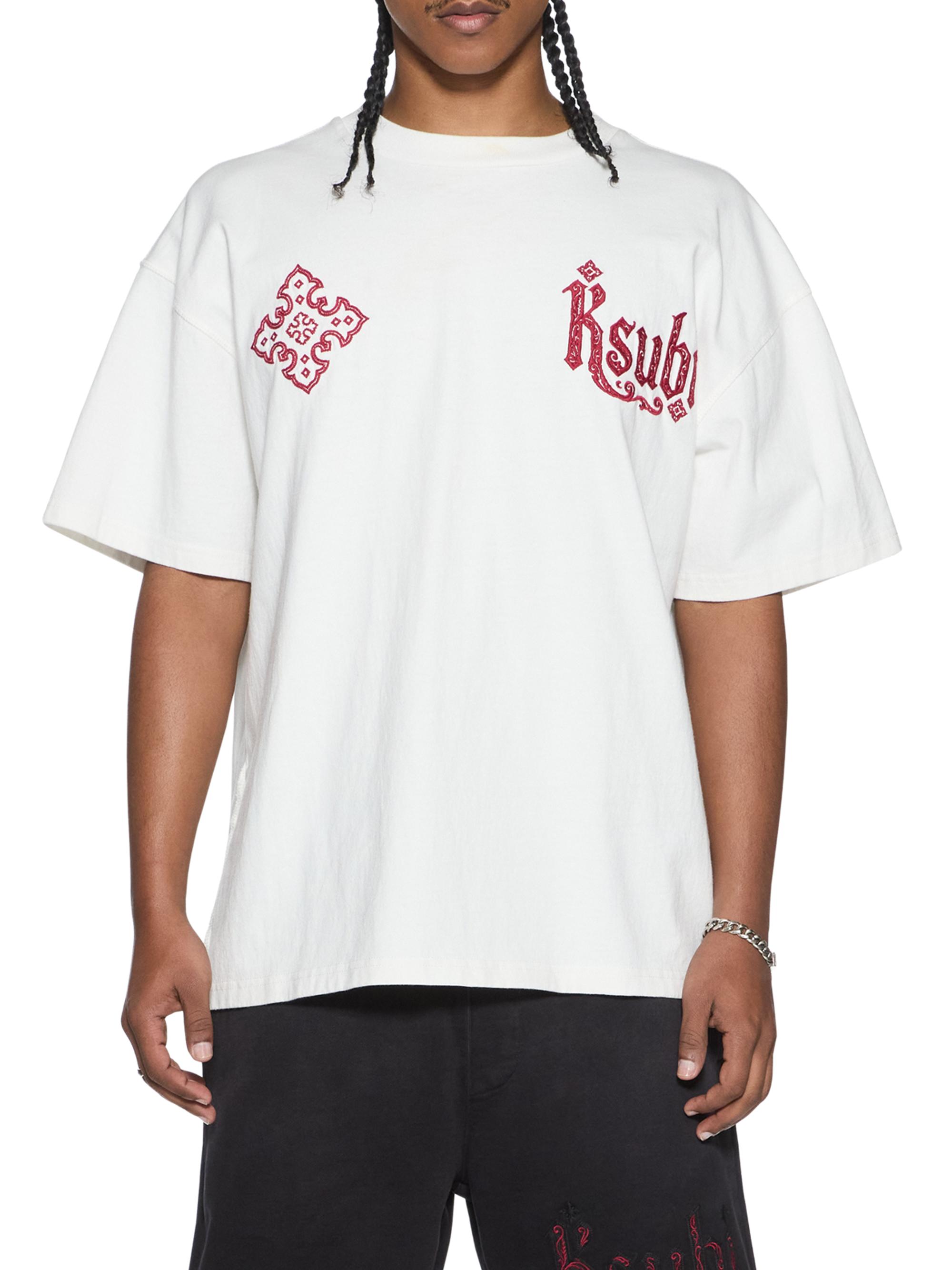 Ksubi Men's Paise Ekcess Embroidered T-Shirt - White