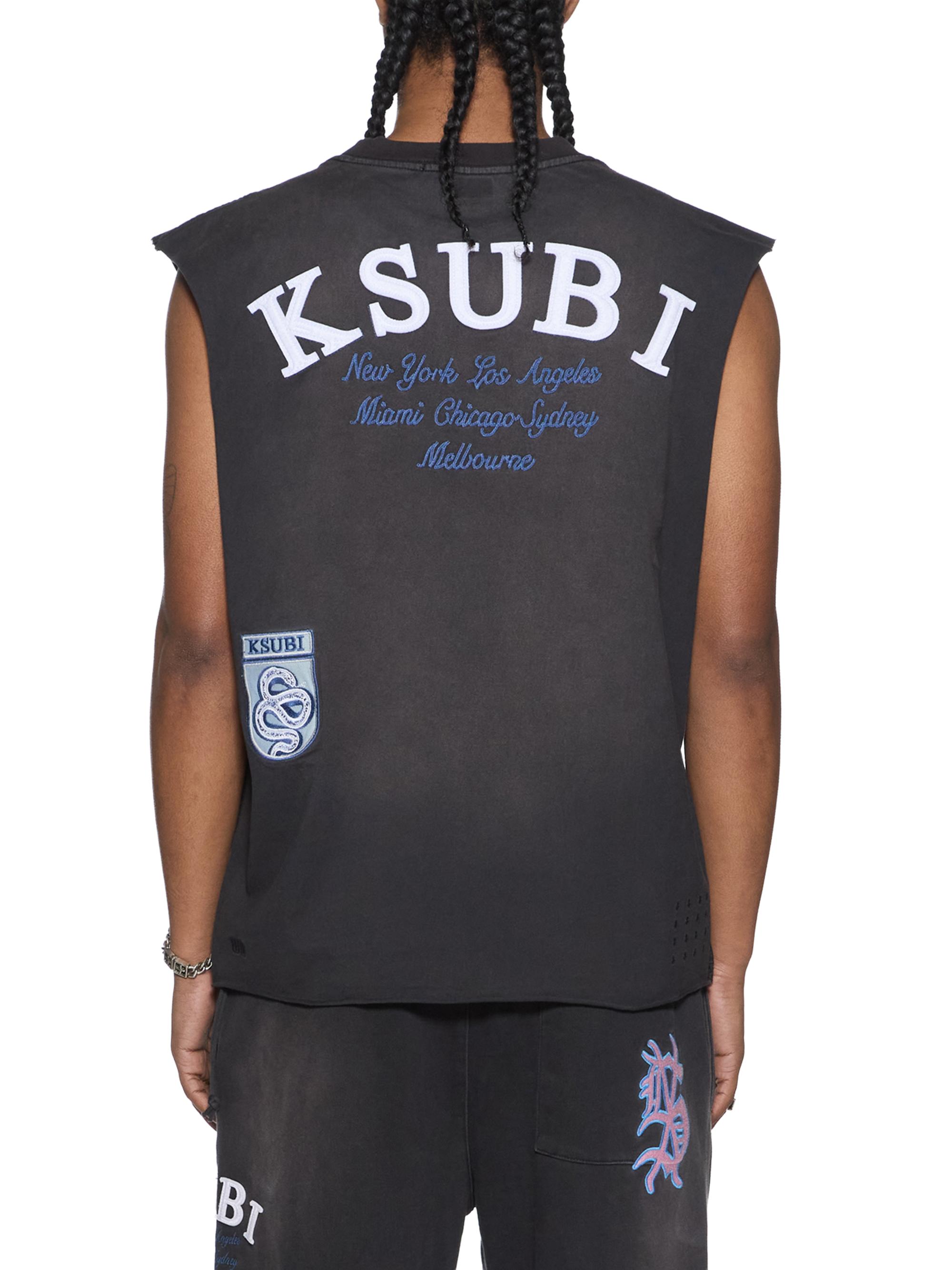 Ksubi Men's Genesis Ekcess Muscle T-Shirt - Charcoal | Thumbnail 3