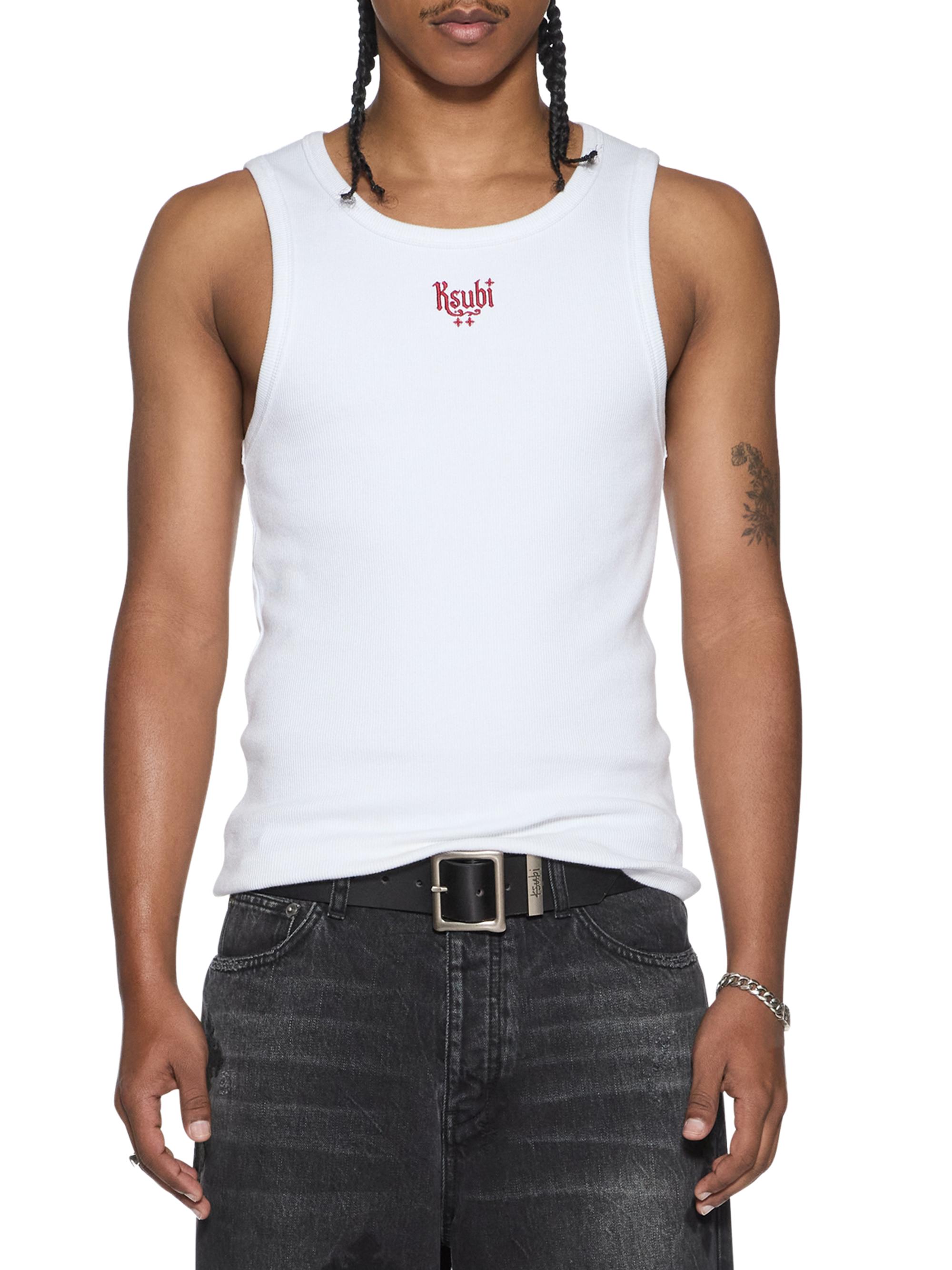 Ksubi Men's Paise Halen Singlet Tank - White | Thumbnail 3