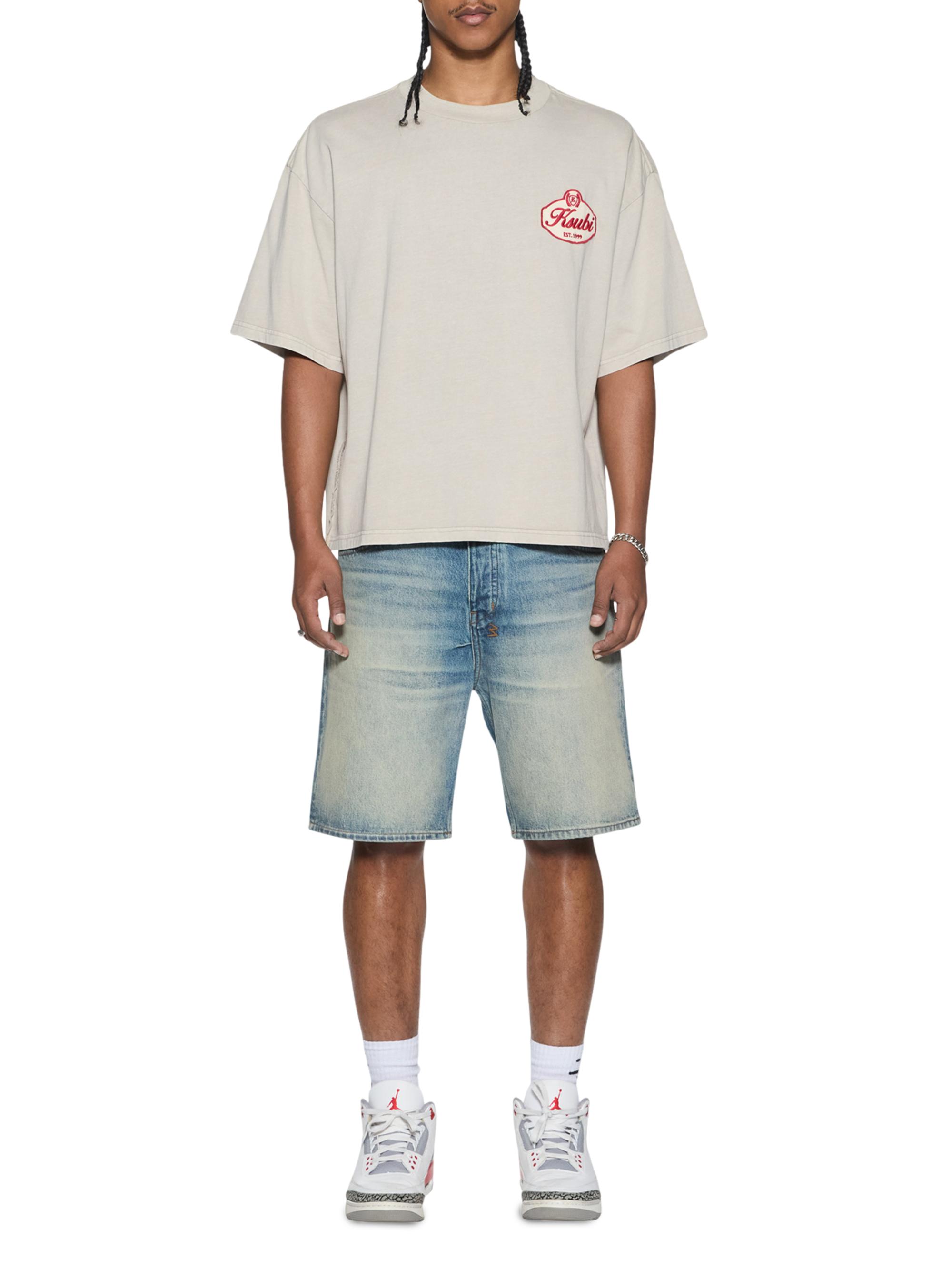 Ksubi Men's Klasse Halen Logo Cotton Oversized T-Shirt - Grey | Thumbnail 2