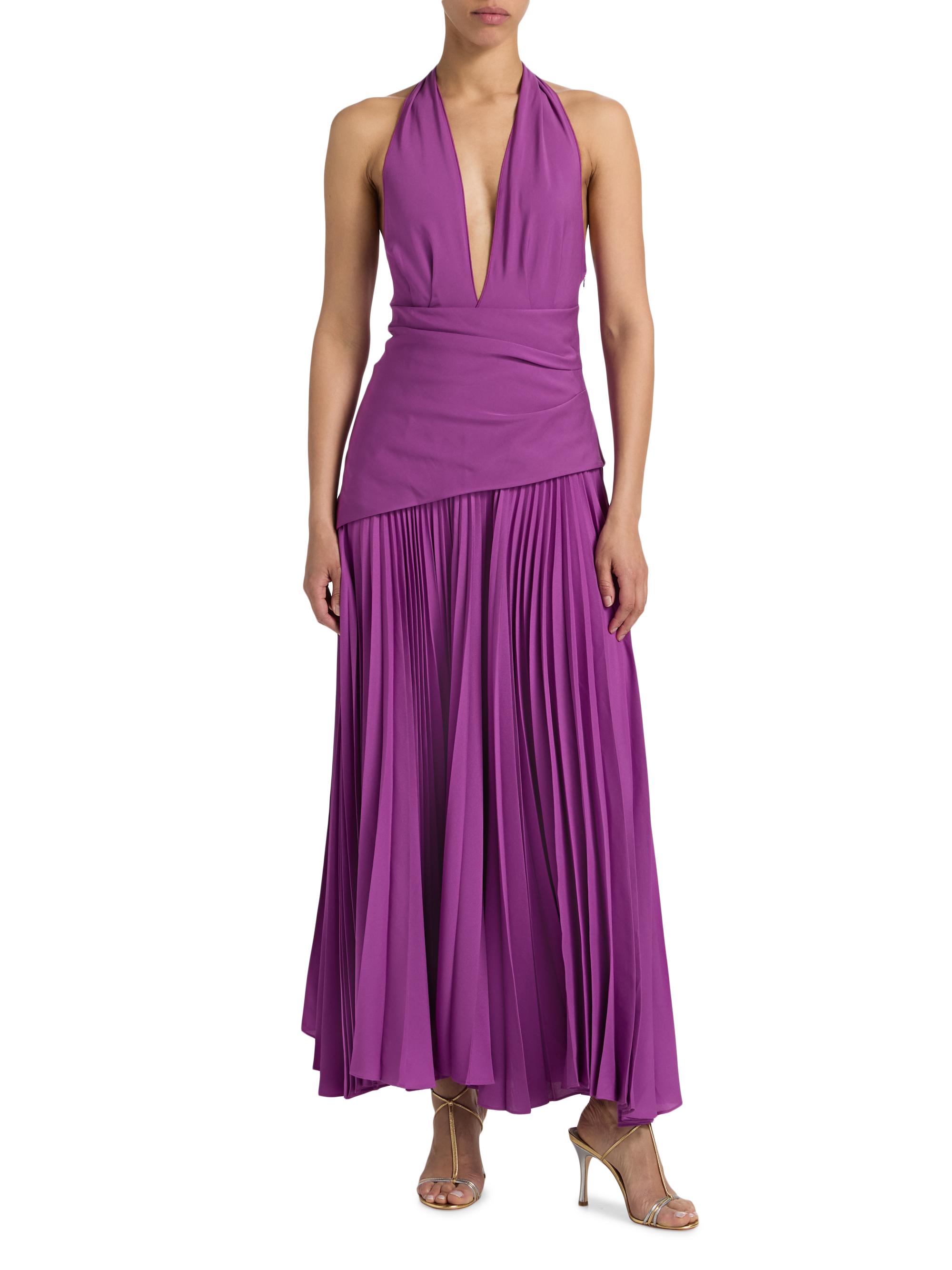 Acler Kerrison Pleated A-Line Maxi Dress | Saks Fifth Avenue