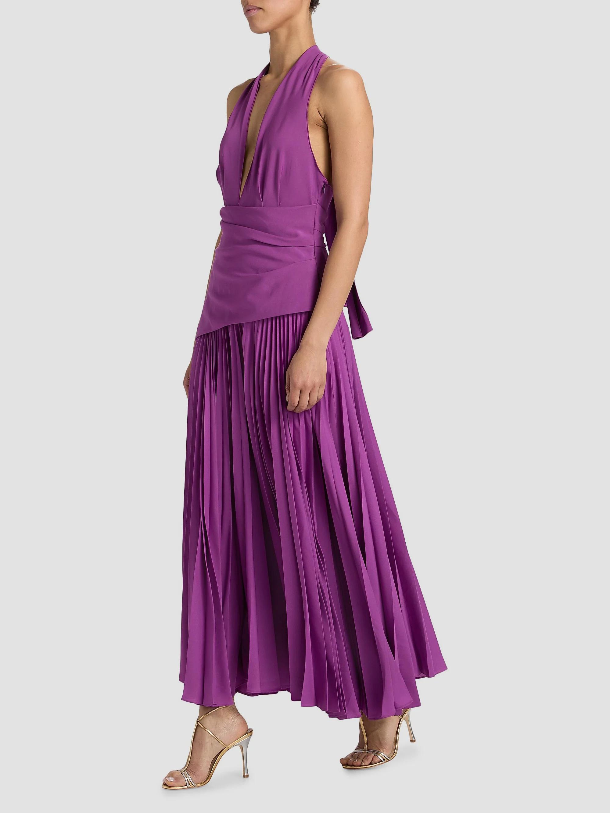 Acler Kerrison Pleated A-Line Maxi Dress | Saks Fifth Avenue