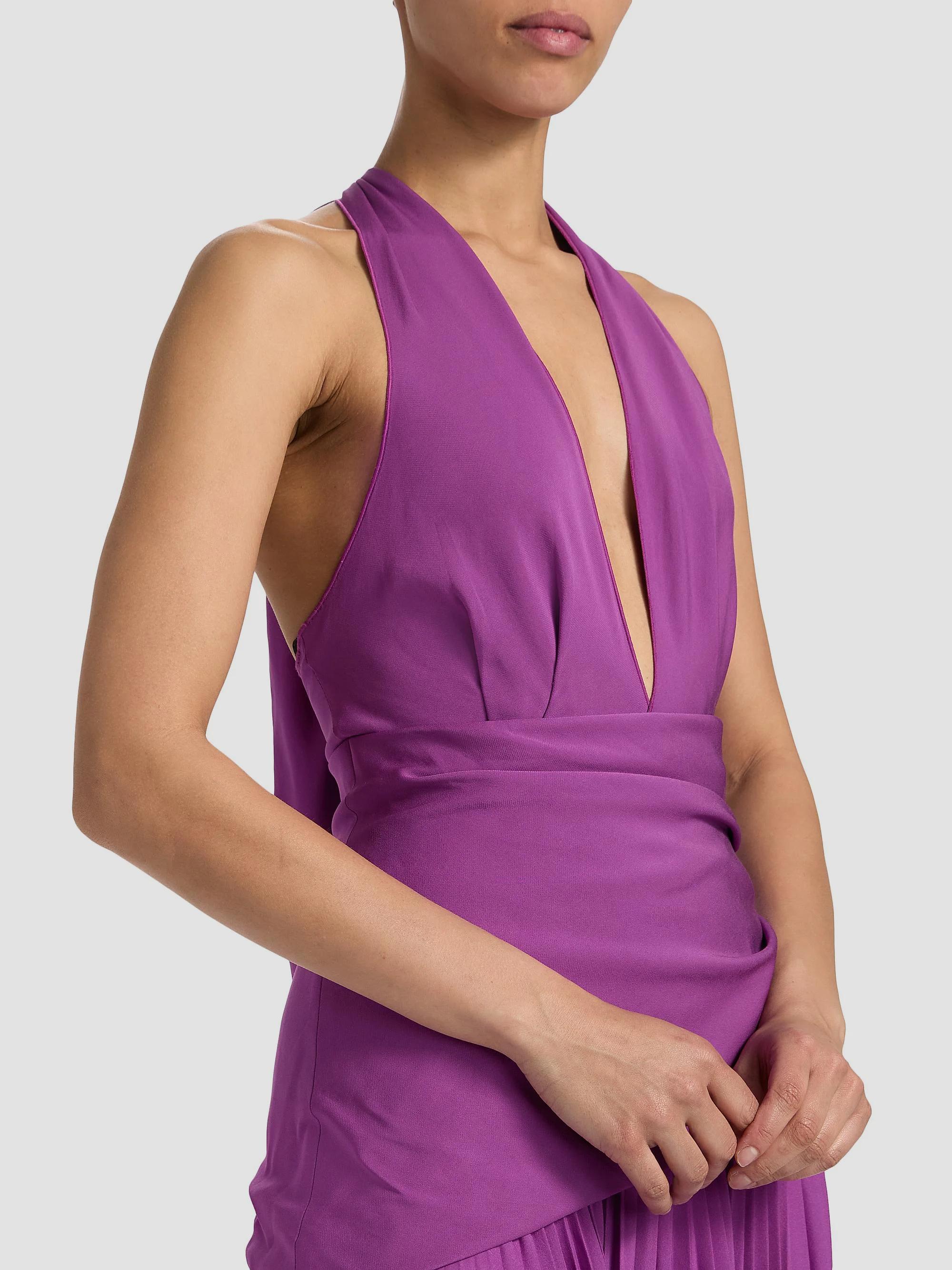 Acler Kerrison Pleated A-Line Maxi Dress | Saks Fifth Avenue