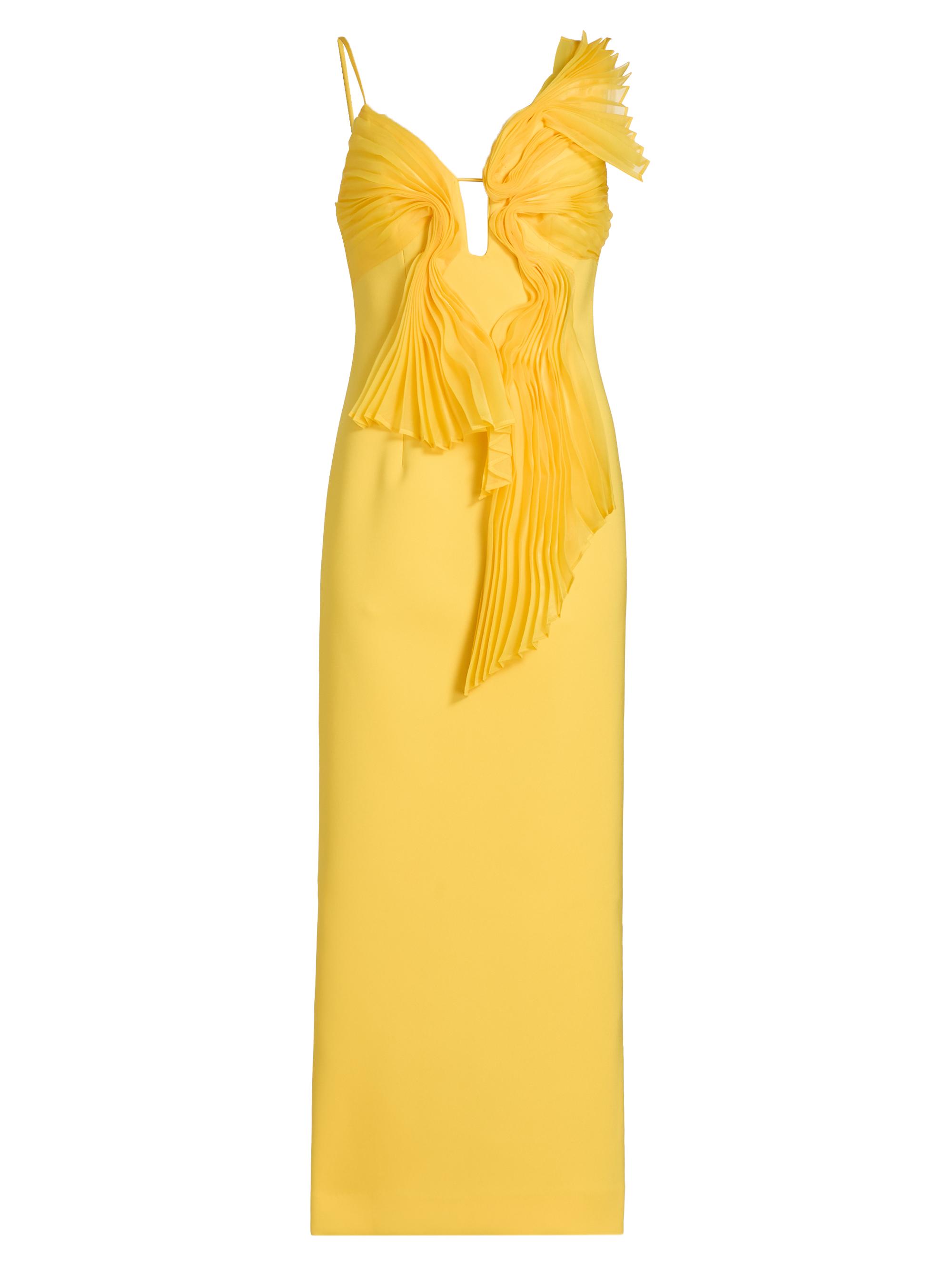 Ellicombe Organza Pleat Midi-Dress