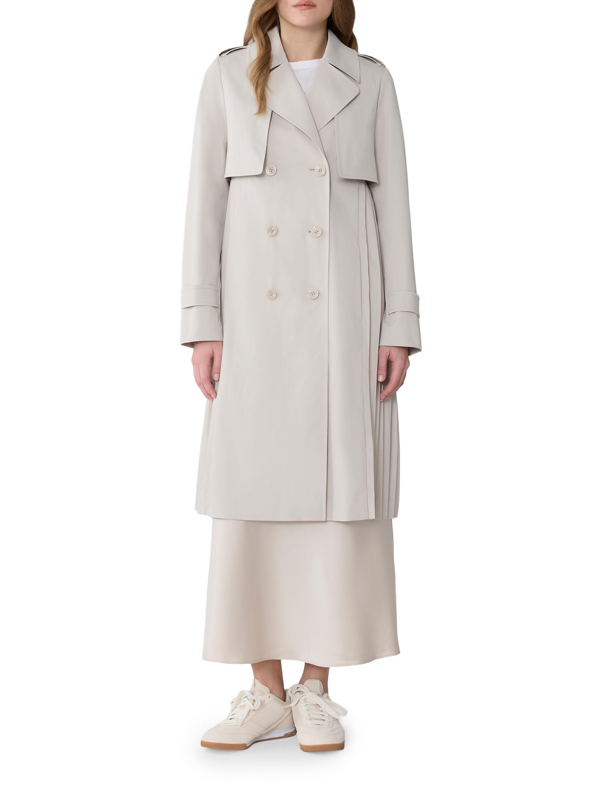 Soia & Kyo Elanor Pleated Trench Coat | Saks Fifth Avenue