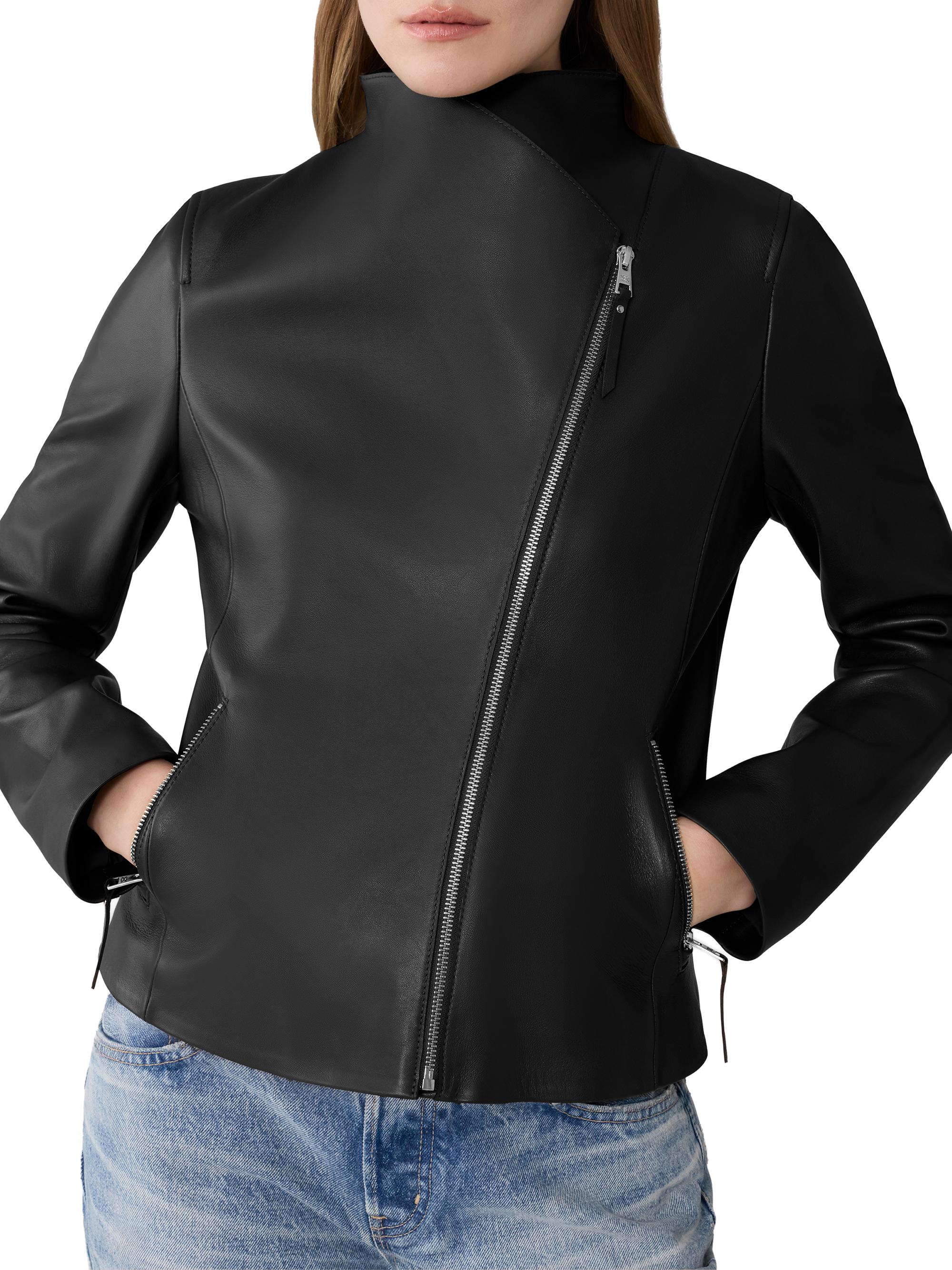Soia & Kyo Catherine Leather Biker Jacket | Saks Fifth Avenue