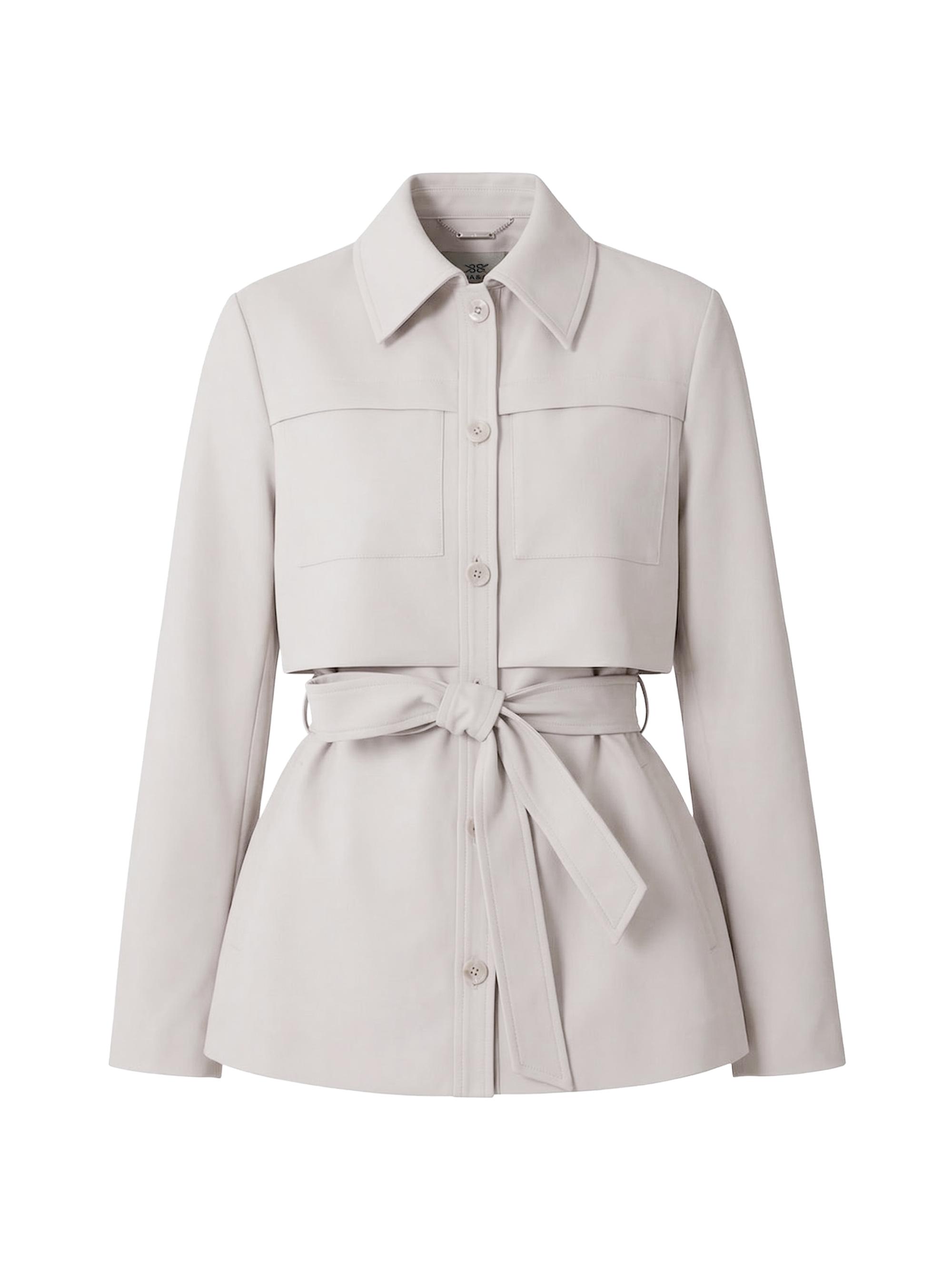 Soia & Kyo Women's Haisley Trench Jacket - Light Oak