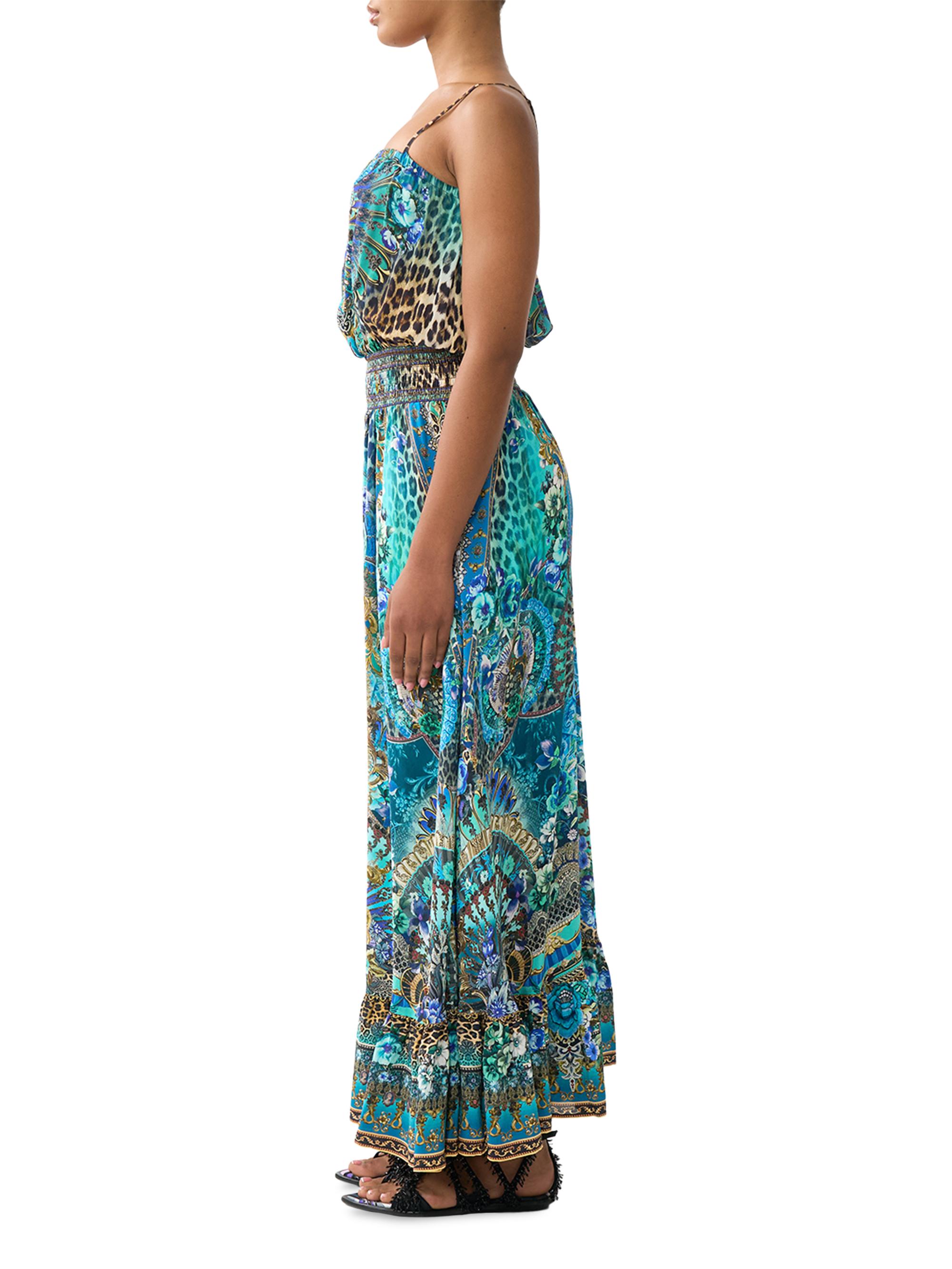 how to hem maxi dress Buy Women Brown Polka Dot Flared Hem Maxi Dress Online at Best Price