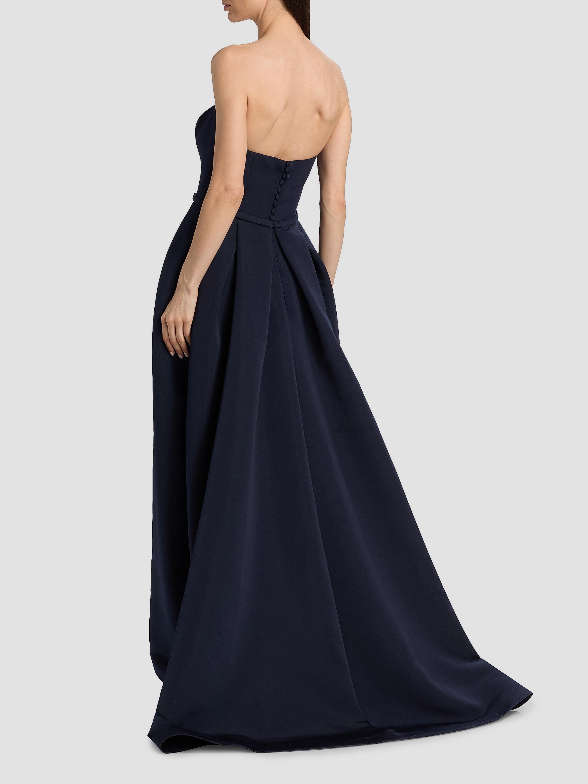 Amsale Women's Strapless Gown - Navy | Thumbnail 5