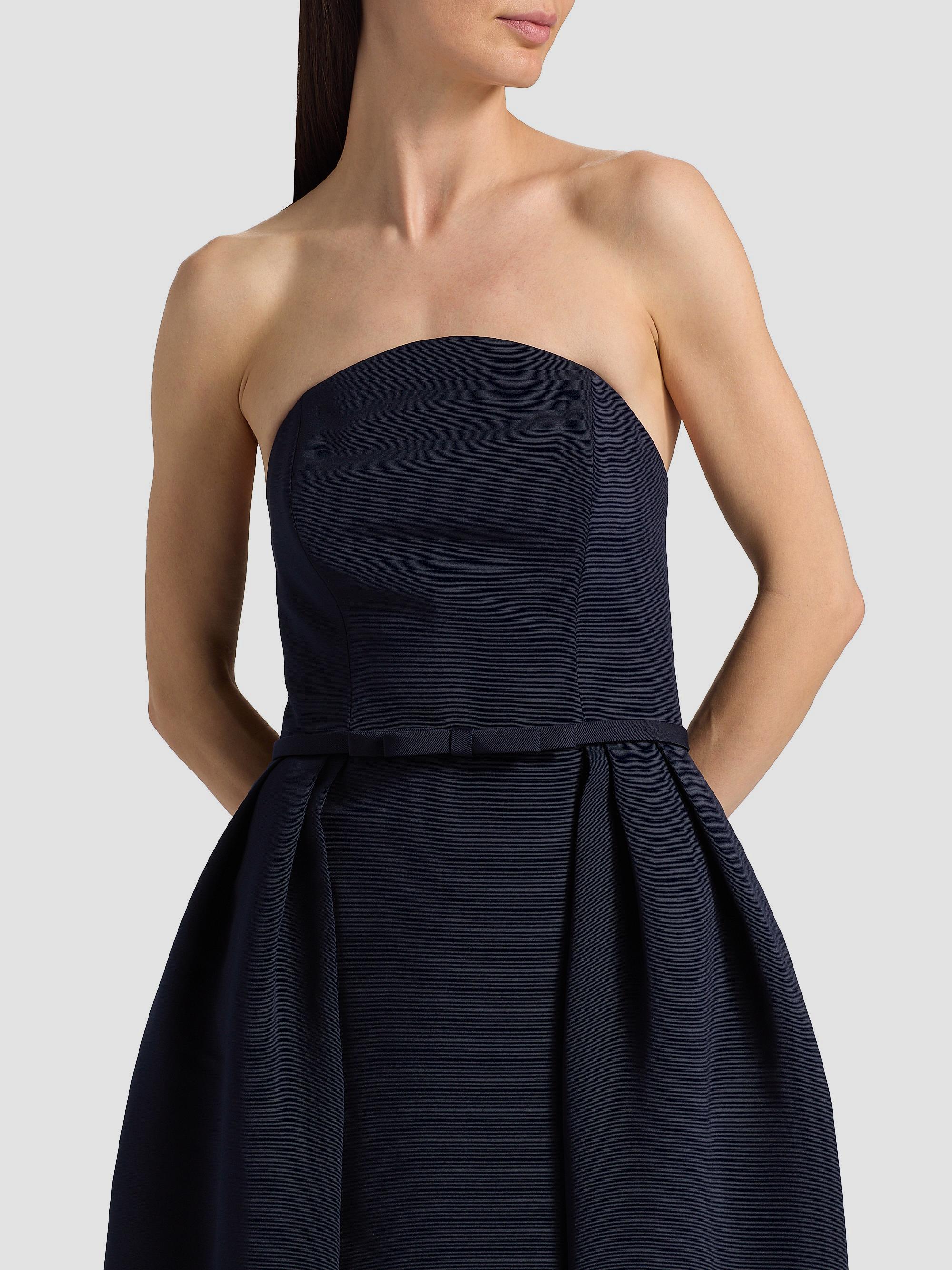 Amsale Women's Strapless Gown - Navy | Thumbnail 6