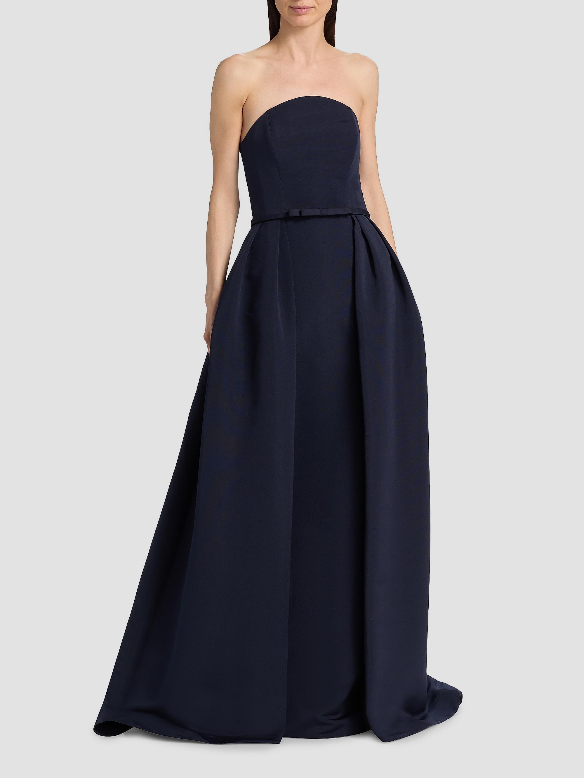 Amsale Women's Strapless Gown - Navy | Thumbnail 2