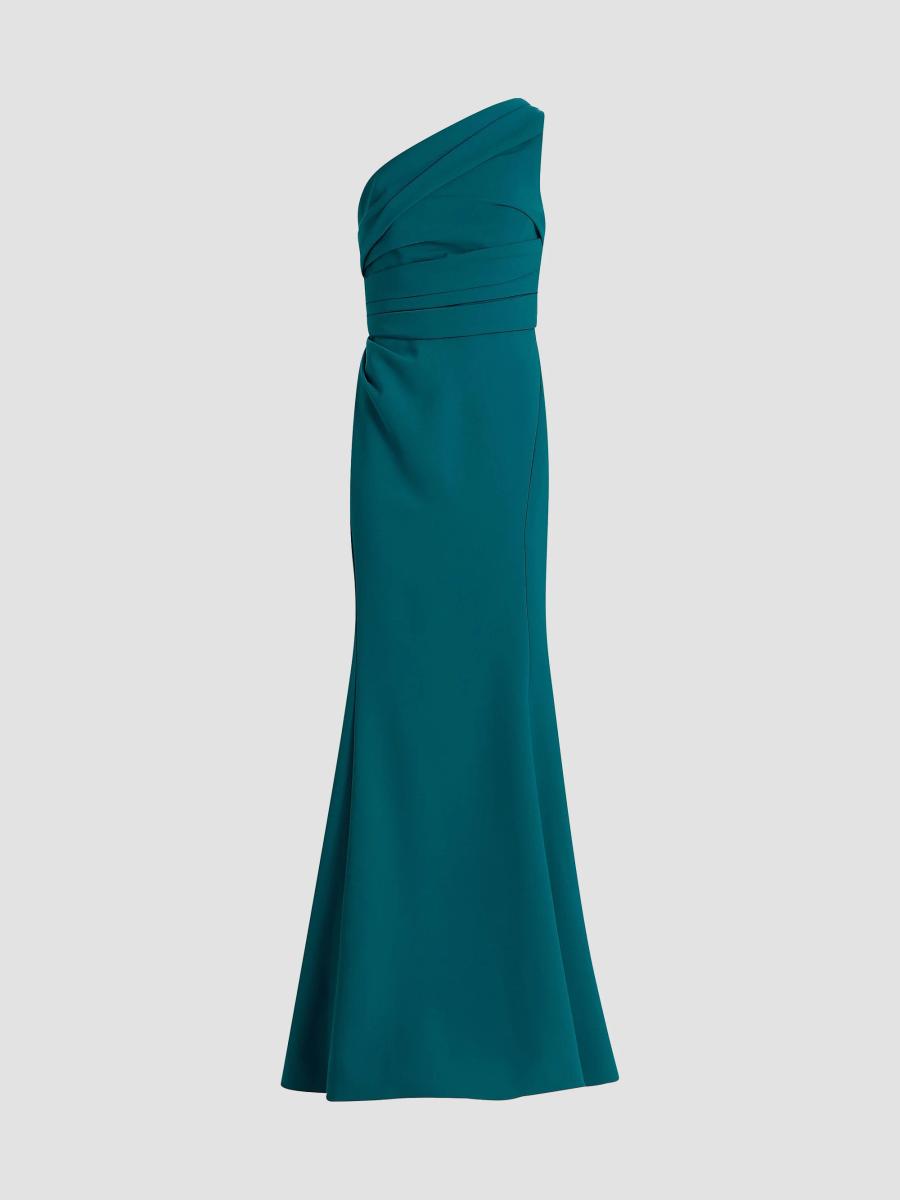 Amsale Women's Draped One-shoulder Gown In Blue
