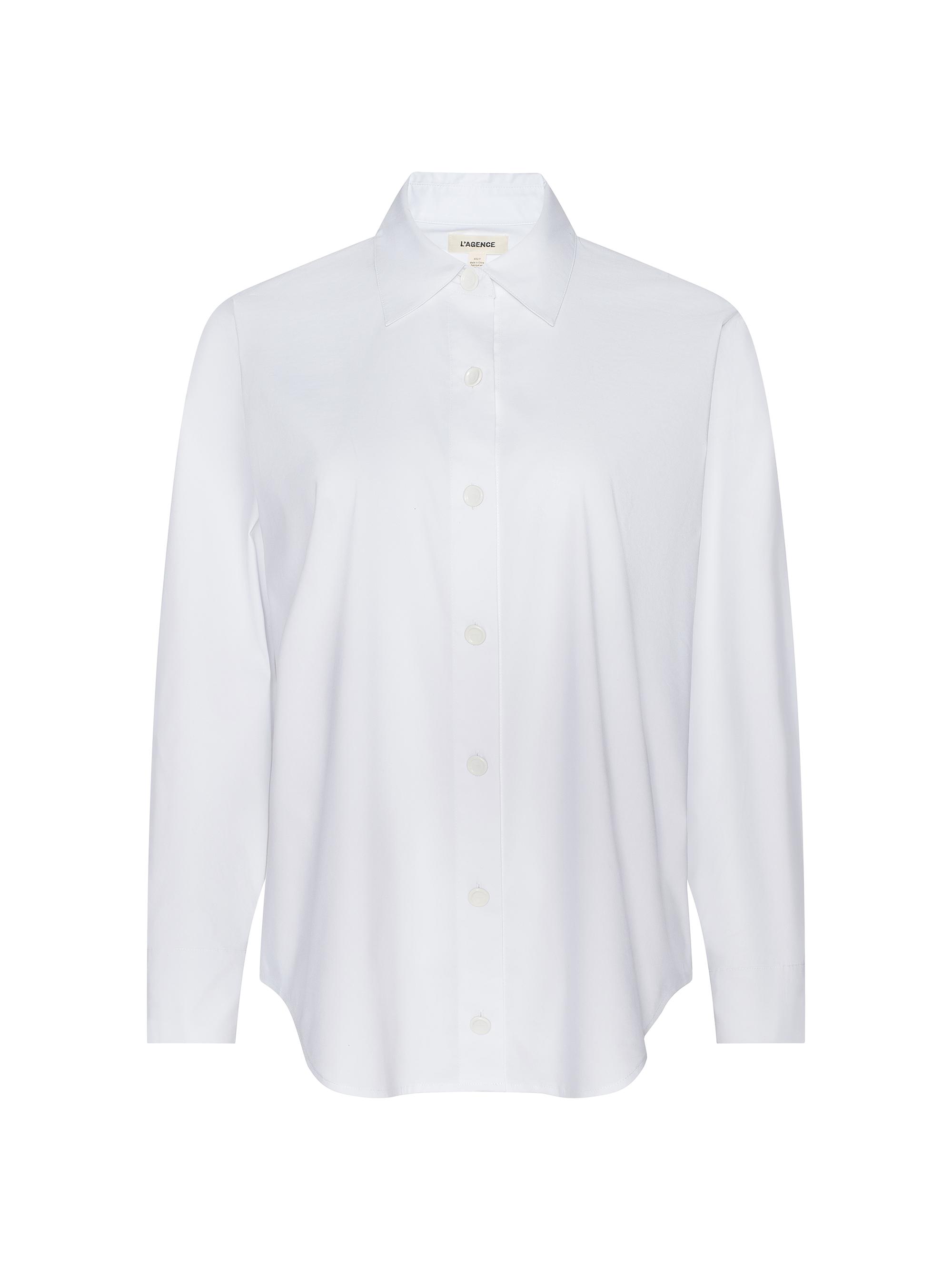Theory Tenia Luxe Cotton Shirt | Saks Fifth Avenue