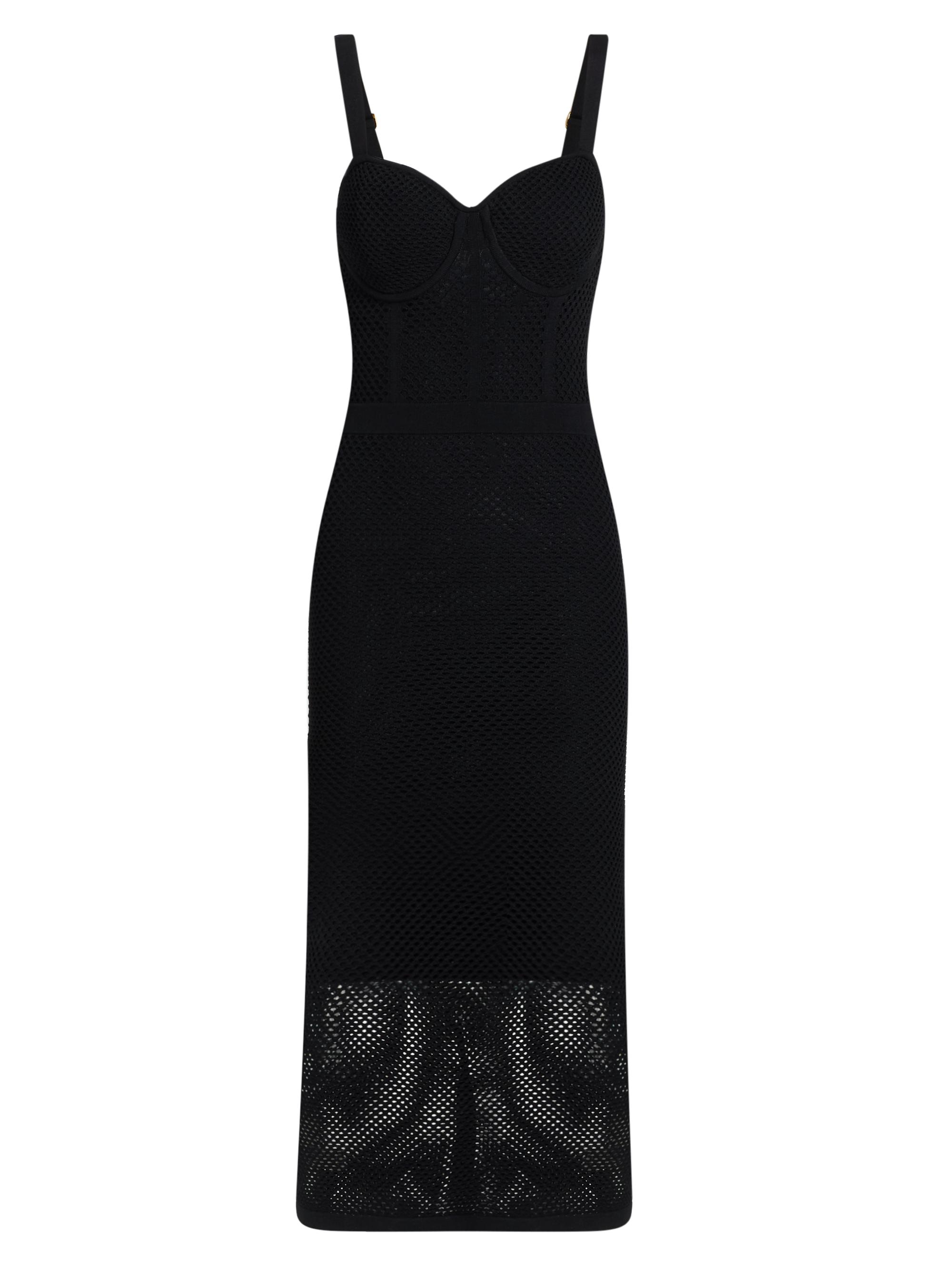 Staud Nadia Lace-Trimmed Midi-Dress | Saks Fifth Avenue