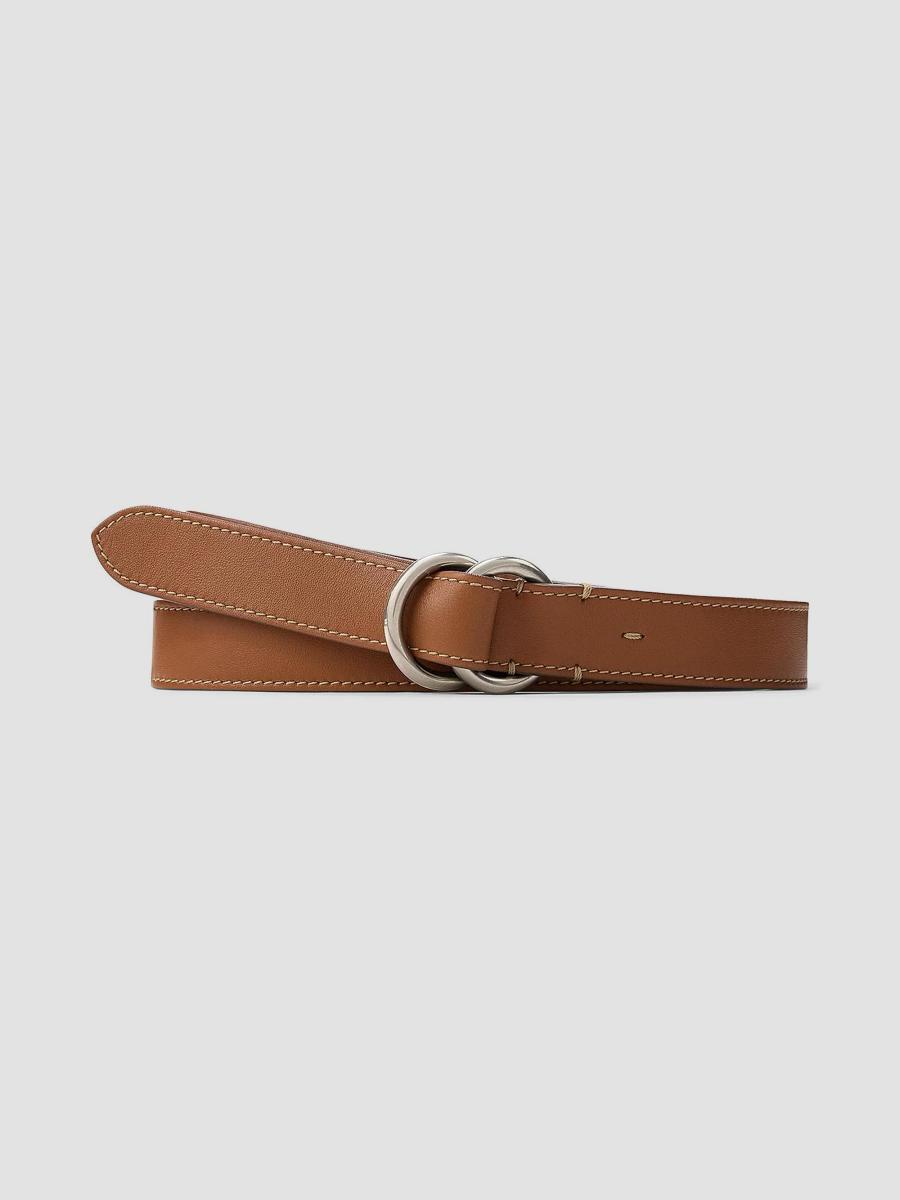 Denim & Supply Ralph Lauren Brown Leather O-Ring Belt Womens Medium Western Boho Lauren Ralph Lauren Women main image 2