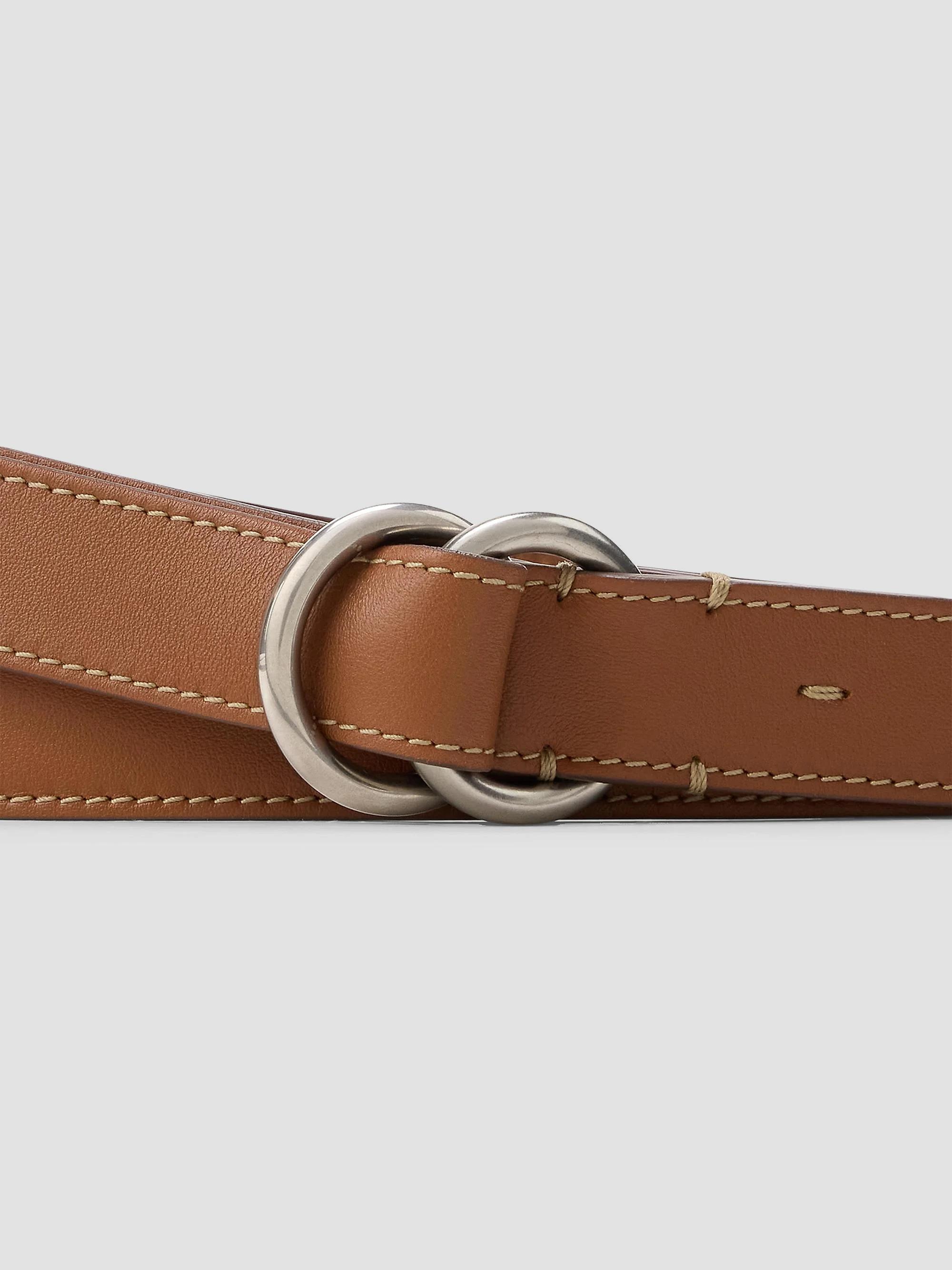 Denim & Supply Ralph Lauren Brown Leather O-Ring Belt Womens Medium Western Boho Lauren Ralph Lauren Women main image 4