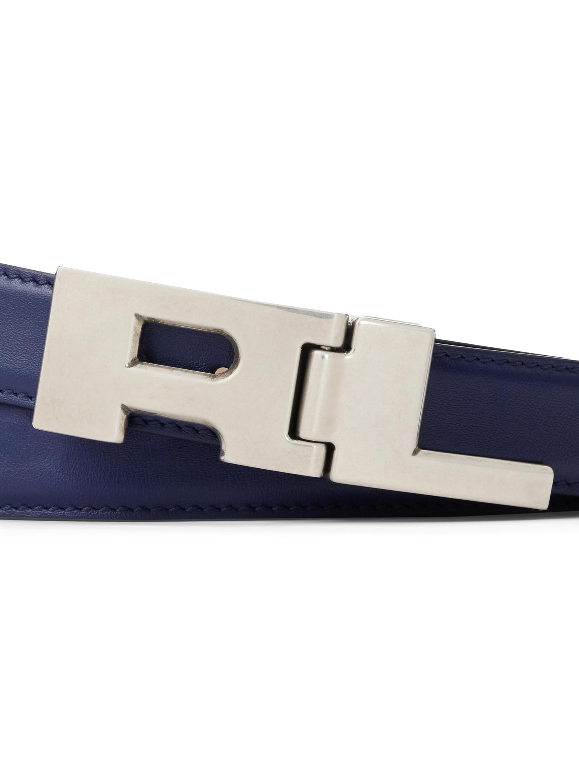 Ralph Lauren Purple Label RL Hinge Leather Belt | Saks Fifth Avenue