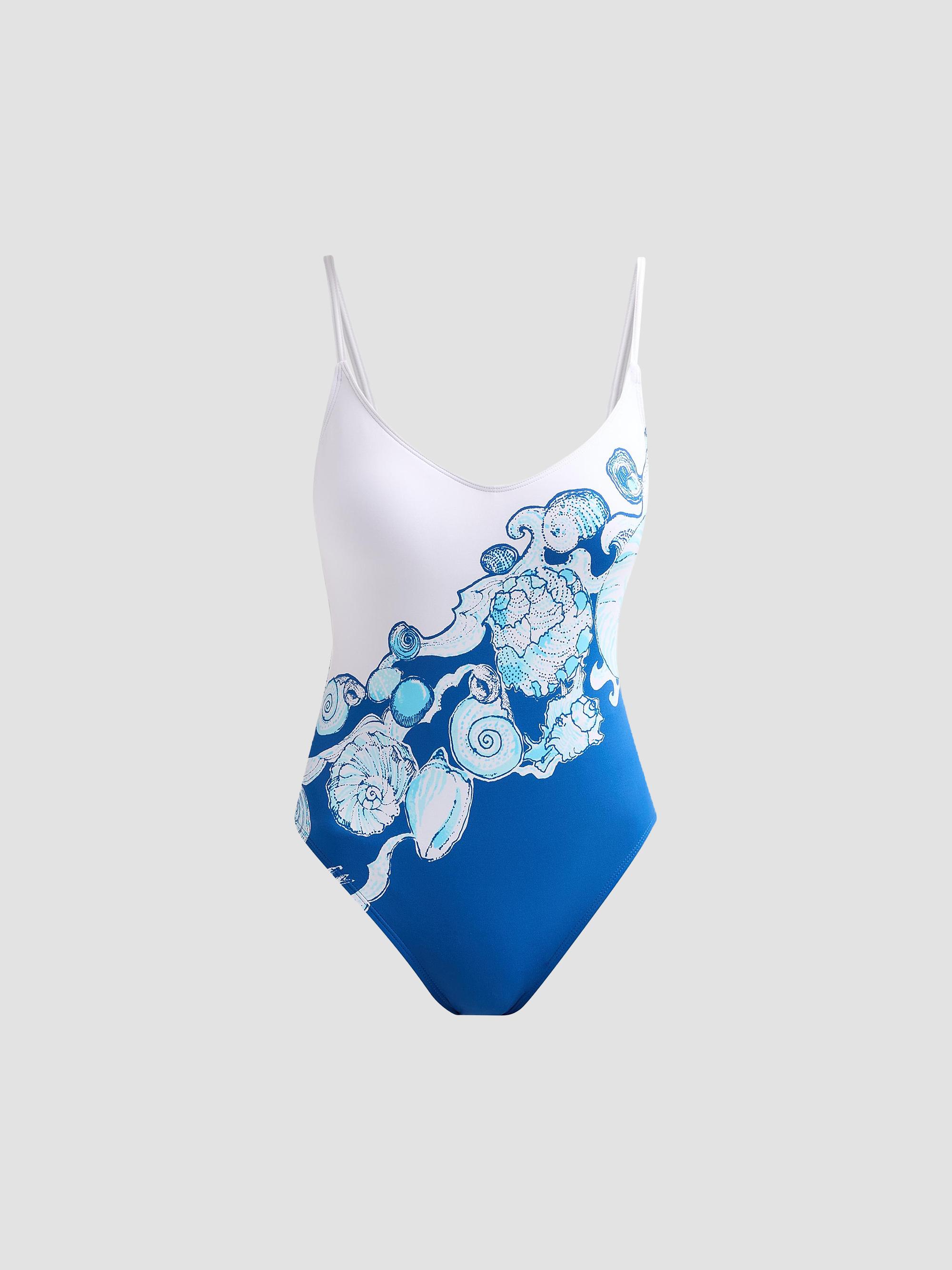 Lilly Pulitzer Women's Klynn Seashell Print One-Piece Swimsuit - Resort White - Size 6