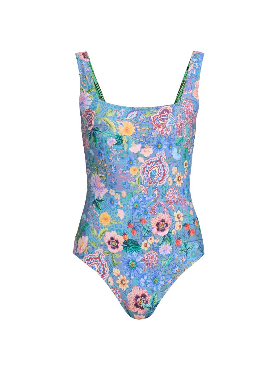 Johnny Was Lilliana Lanthe Reversible One-Piece Swimsuit | Saks