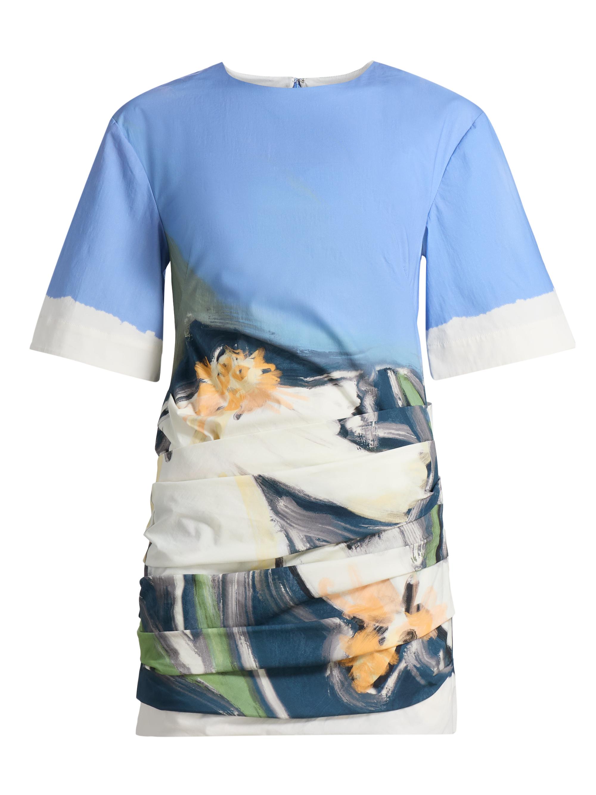 Significant Other Women's Beaux Garden Print Draped Minidress - Posy Impression